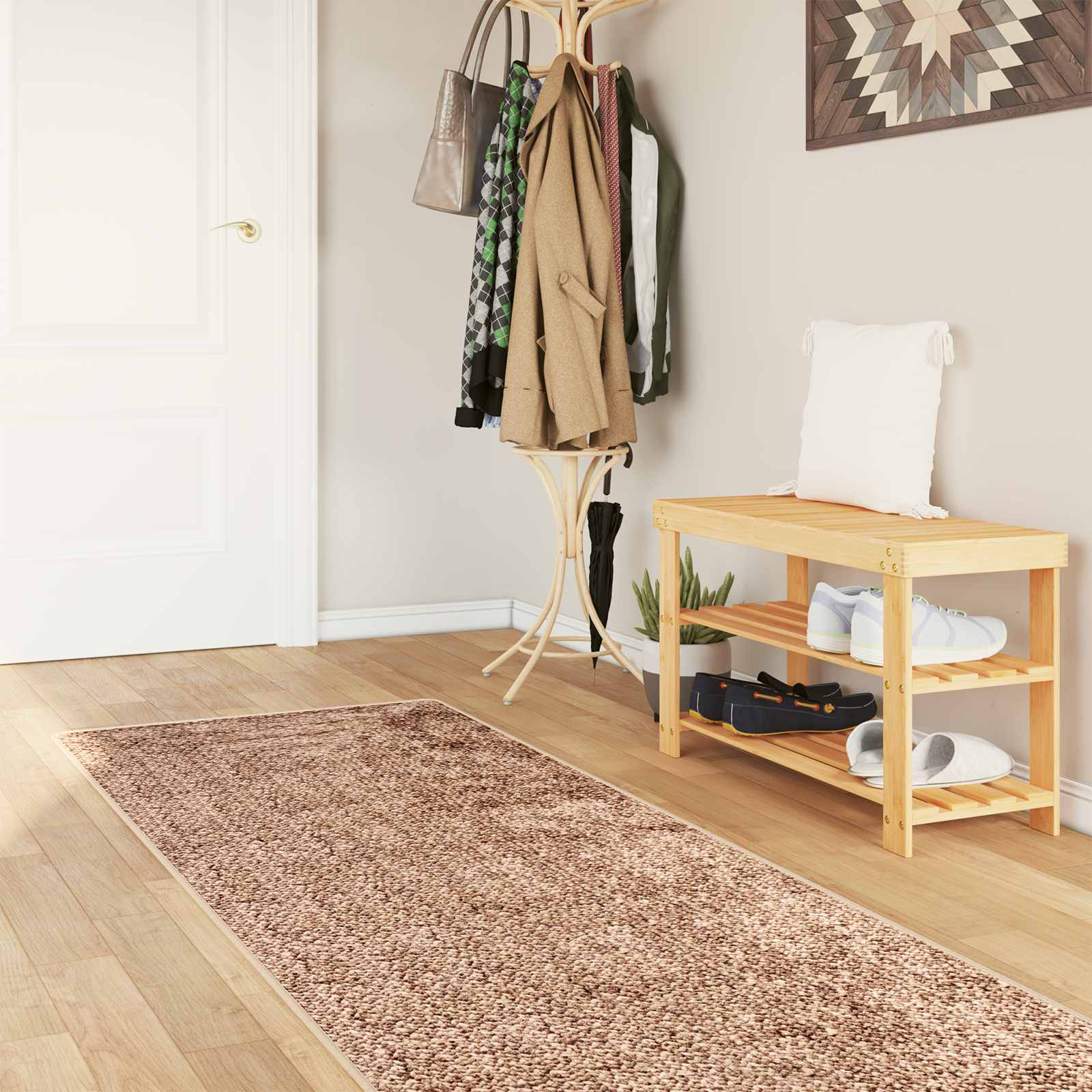 Vloerkleedloper MARSA Geel 100 x 450 cm Polyester en PVC is nu te koop bij PeponiXL, paradijselijk wonen!