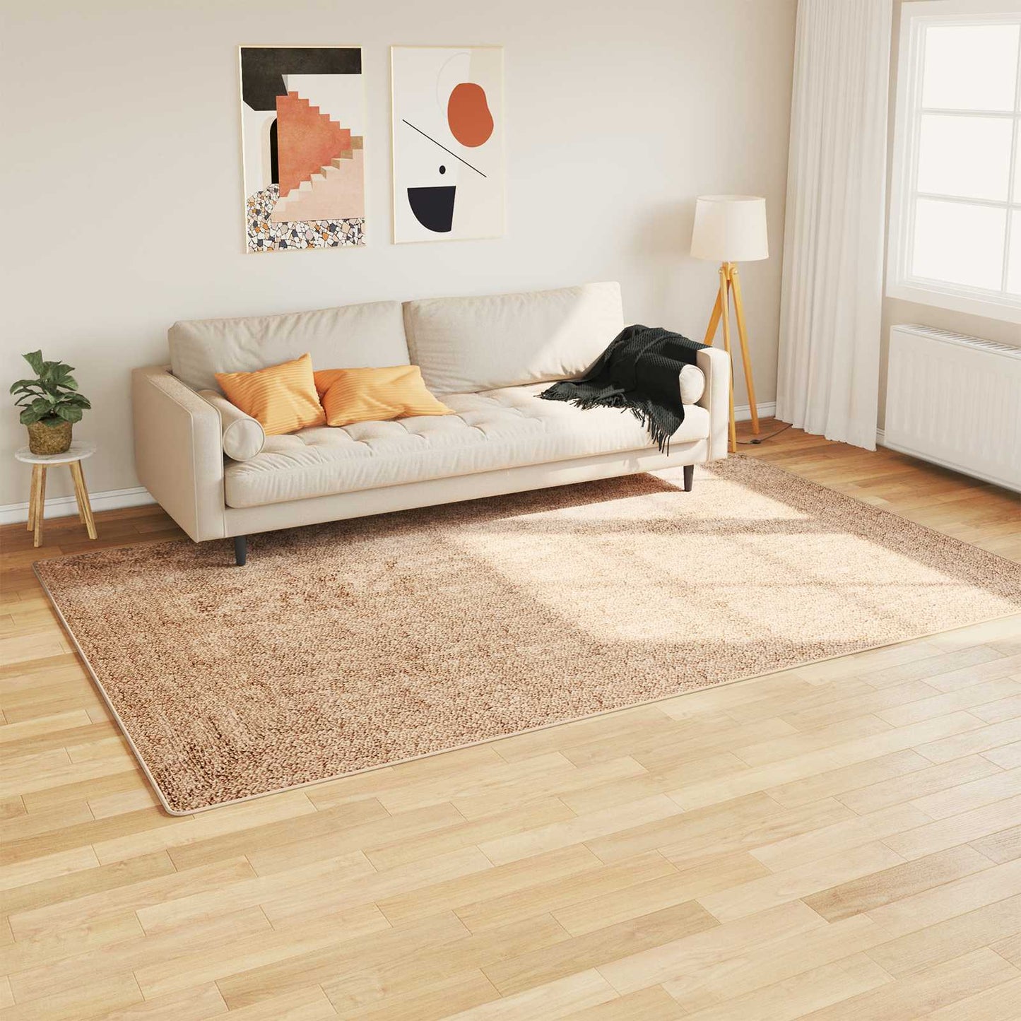 Vloerkleedloper MARSA Geel 190 x 300 cm Polyester en PVC is nu te koop bij PeponiXL, paradijselijk wonen!