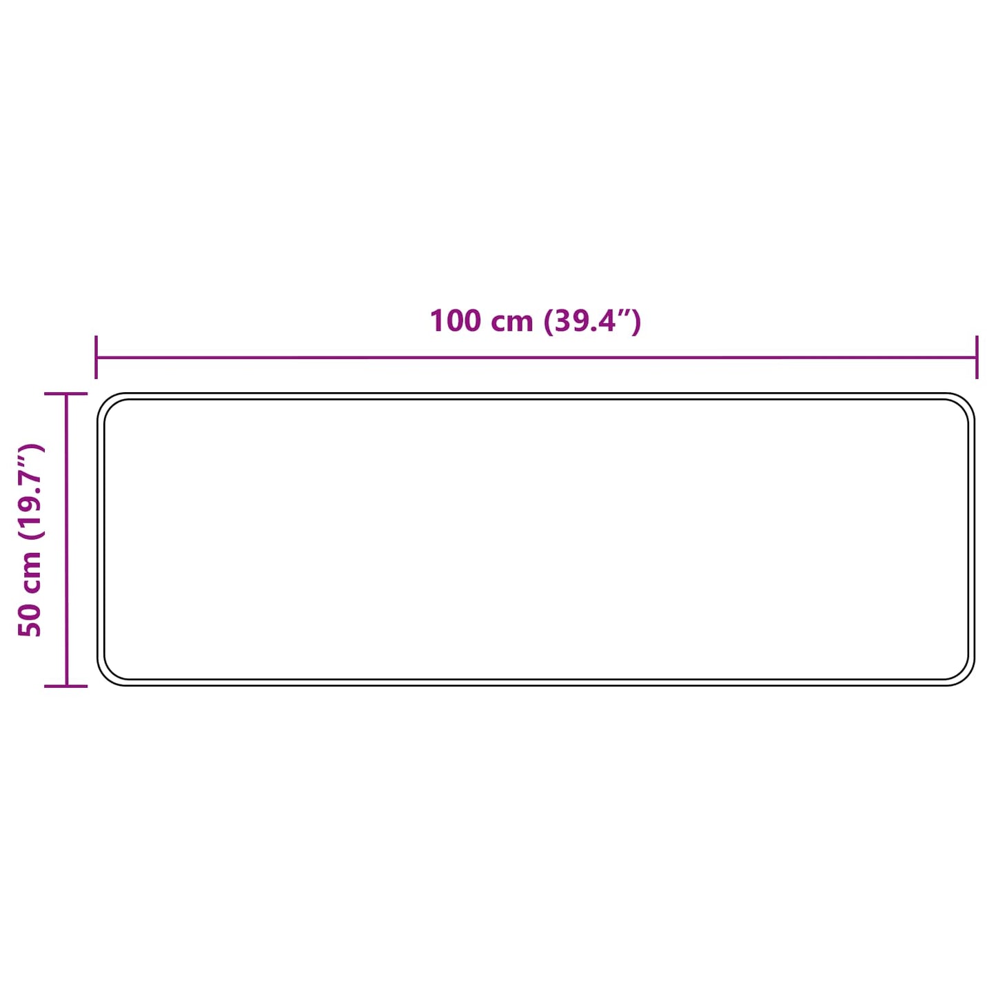 Vloerkleedloper MARSA Multikleur 50 x 100 cm Polyester en PVC is nu te koop bij PeponiXL, paradijselijk wonen!