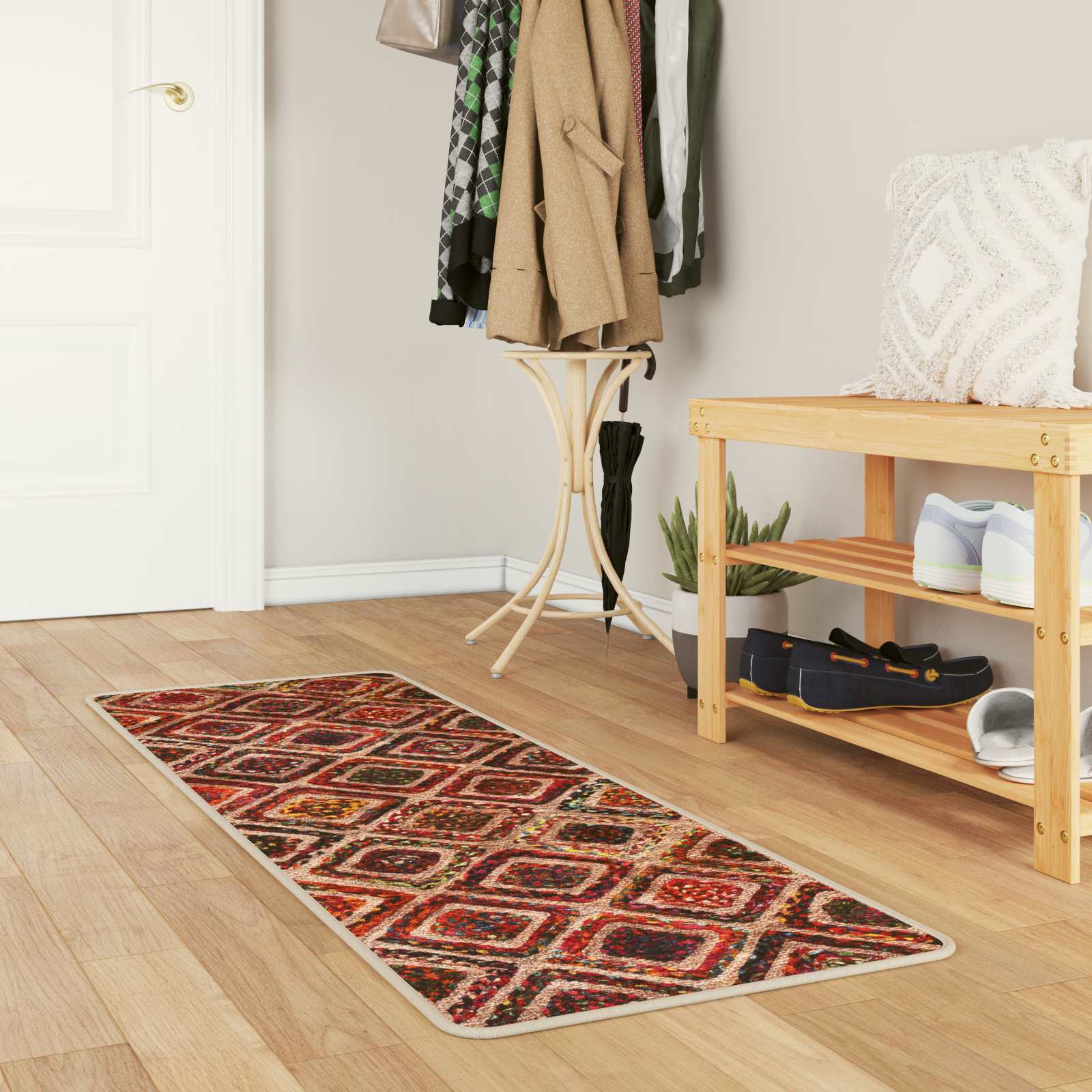 Vloerkleedloper MARSA Multikleur 50 x 150 cm Polyester en PVC is nu te koop bij PeponiXL, paradijselijk wonen!