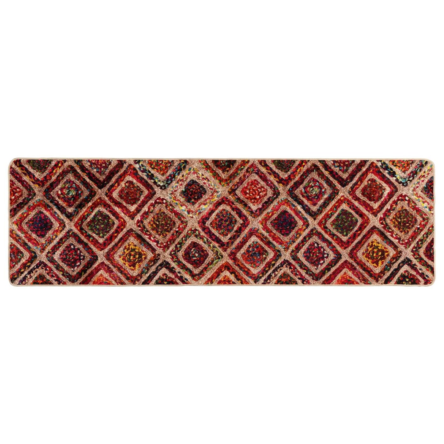 Vloerkleedloper MARSA Multikleur 50 x 150 cm Polyester en PVC is nu te koop bij PeponiXL, paradijselijk wonen!