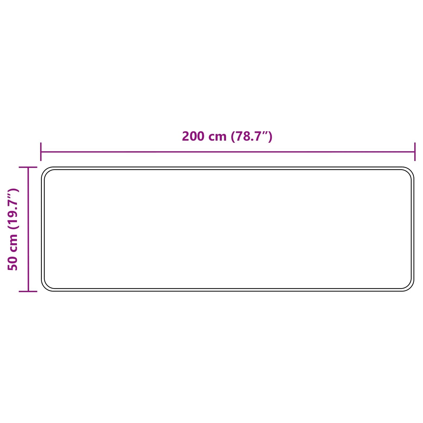 Vloerkleedloper MARSA Multikleur 50 x 200 cm Polyester en PVC is nu te koop bij PeponiXL, paradijselijk wonen!