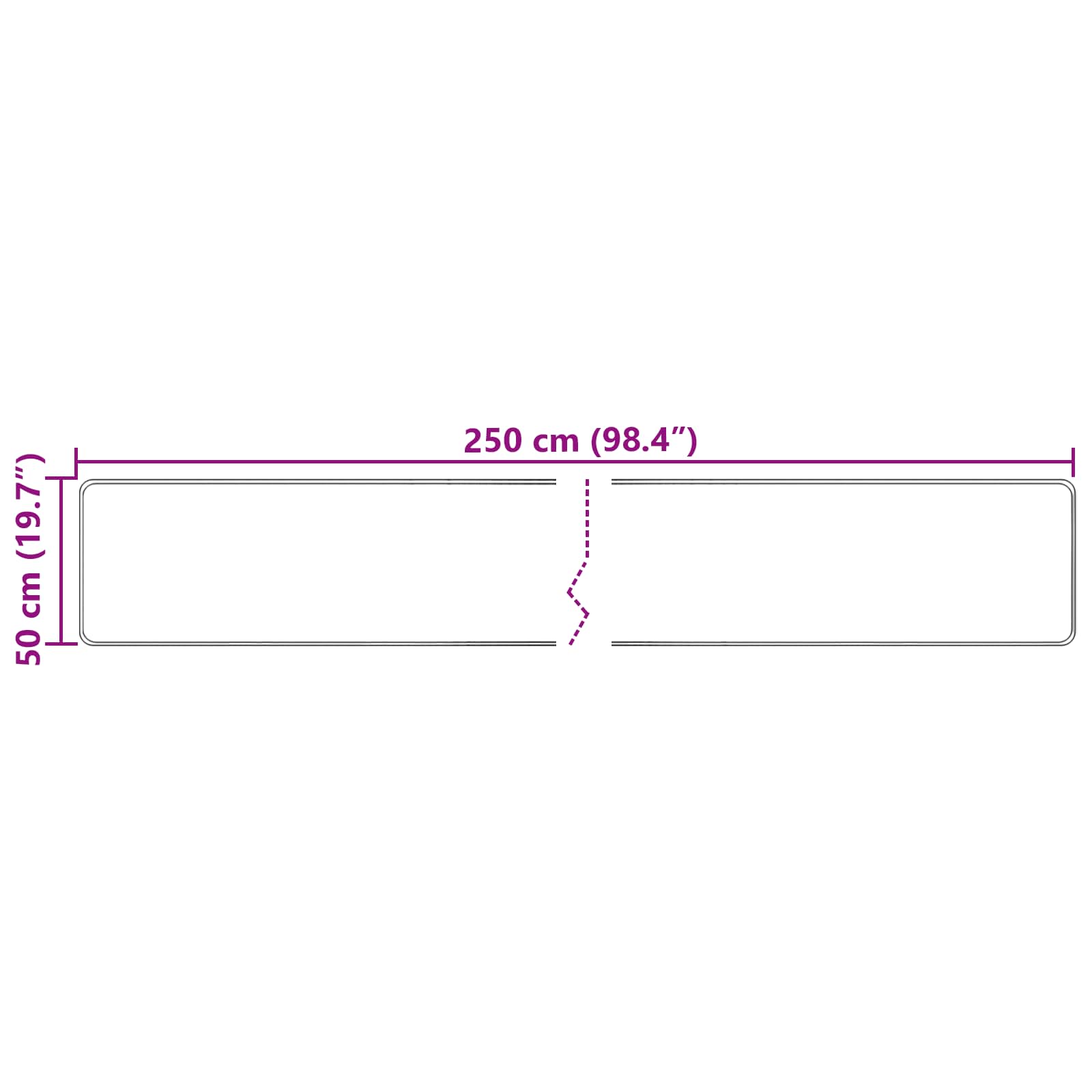 Vloerkleedloper MARSA Multikleur 50 x 250 cm Polyester en PVC is nu te koop bij PeponiXL, paradijselijk wonen!