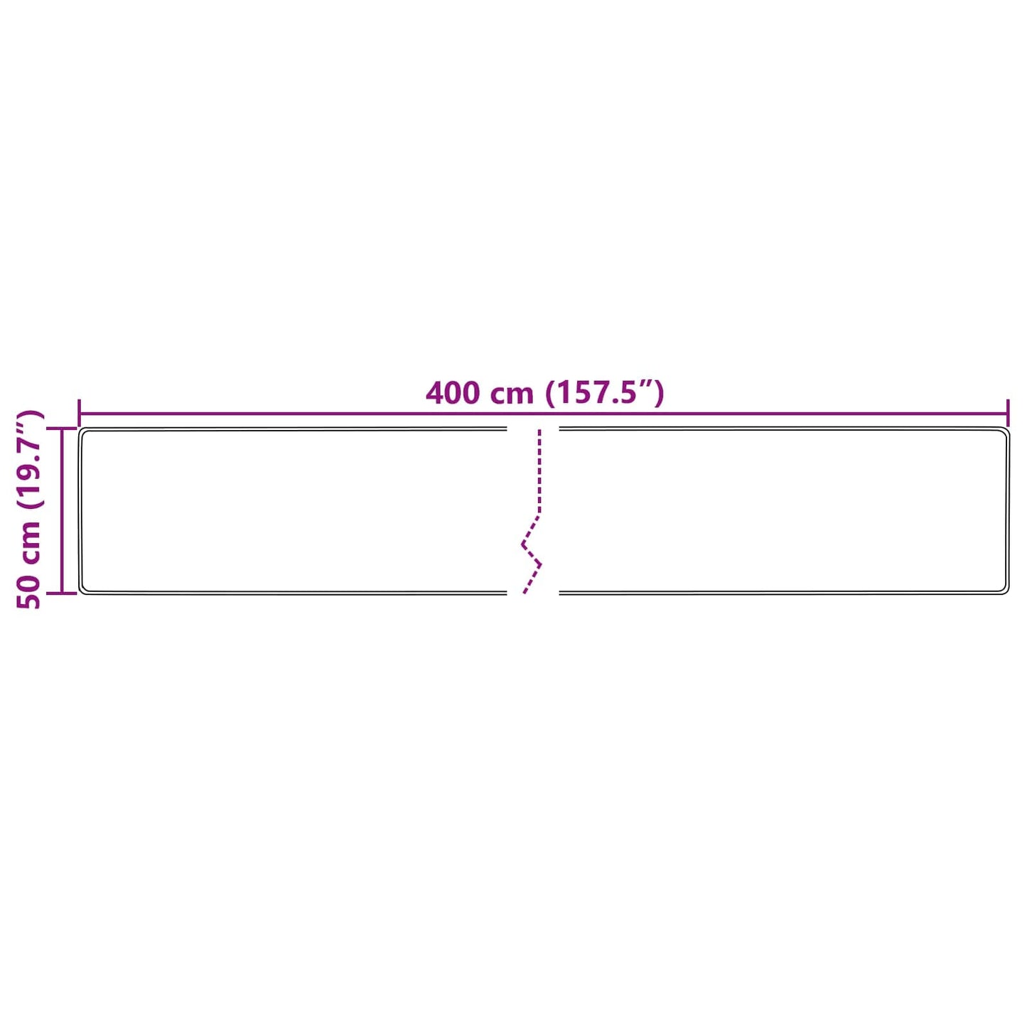 Vloerkleedloper MARSA Multikleur 50 x 400 cm Polyester en PVC is nu te koop bij PeponiXL, paradijselijk wonen!