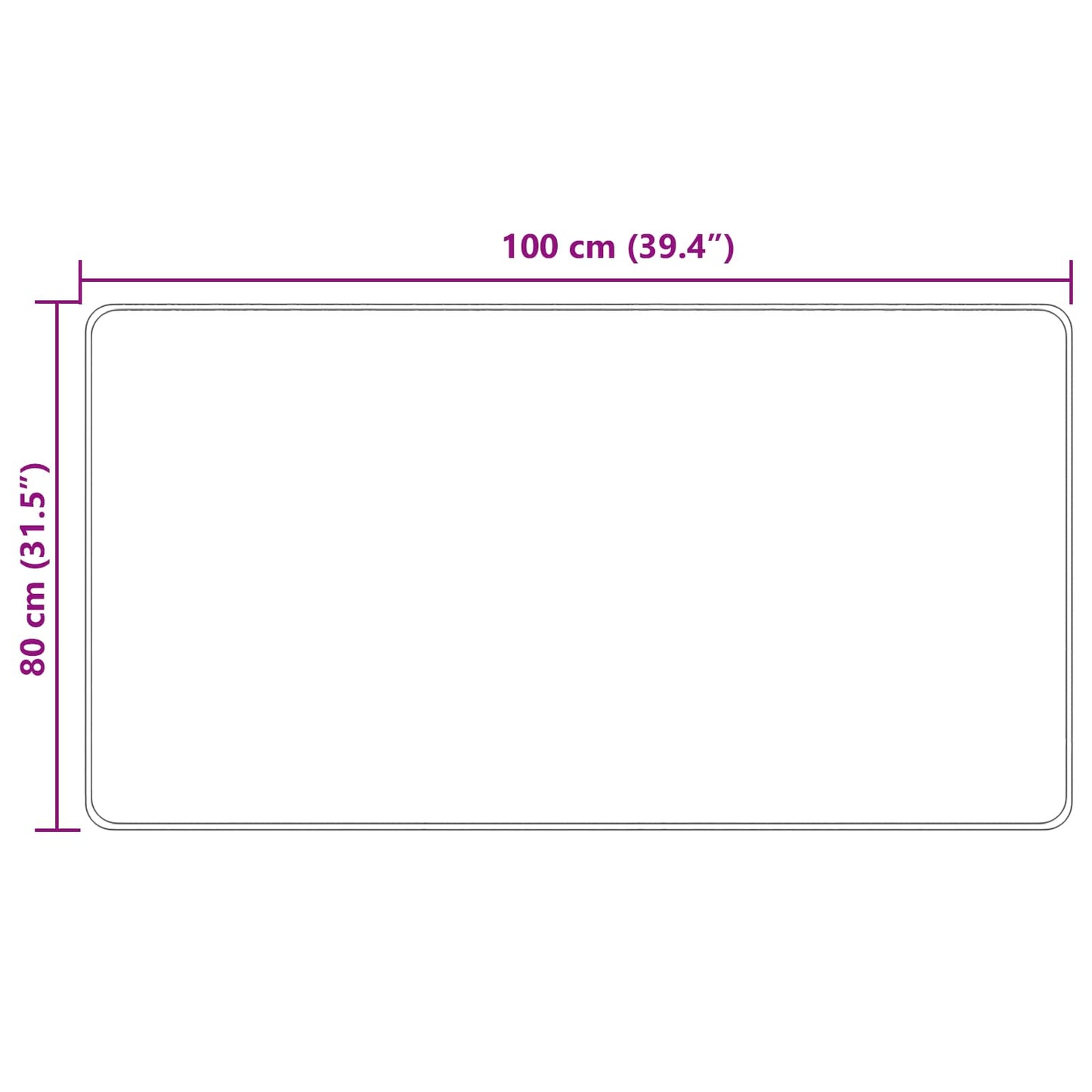 Vloerkleedloper MARSA Multikleur 80 x 100 cm Polyester en PVC is nu te koop bij PeponiXL, paradijselijk wonen!