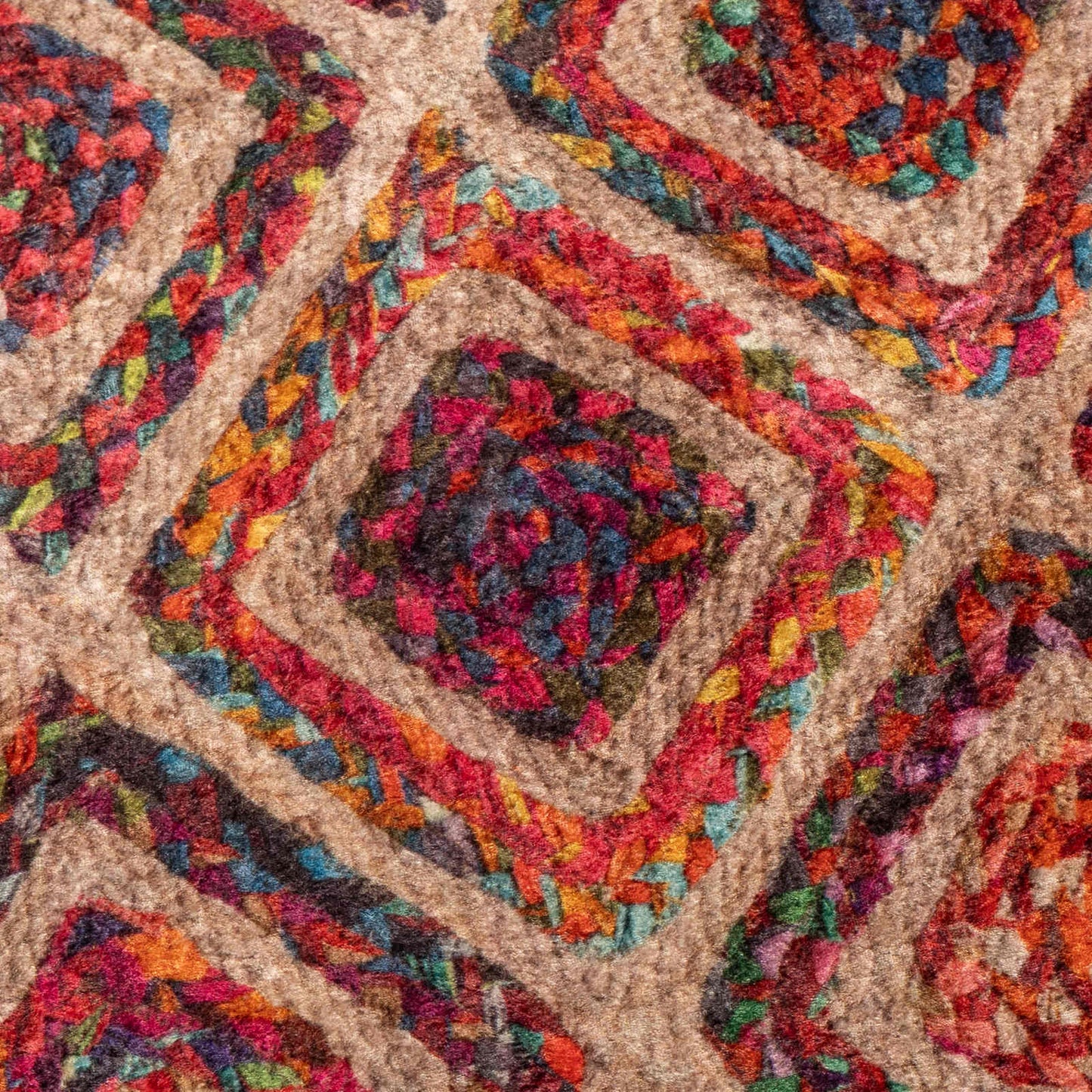 Vloerkleedloper MARSA Multikleur 100 x 300 cm Polyester en PVC is nu te koop bij PeponiXL, paradijselijk wonen!
