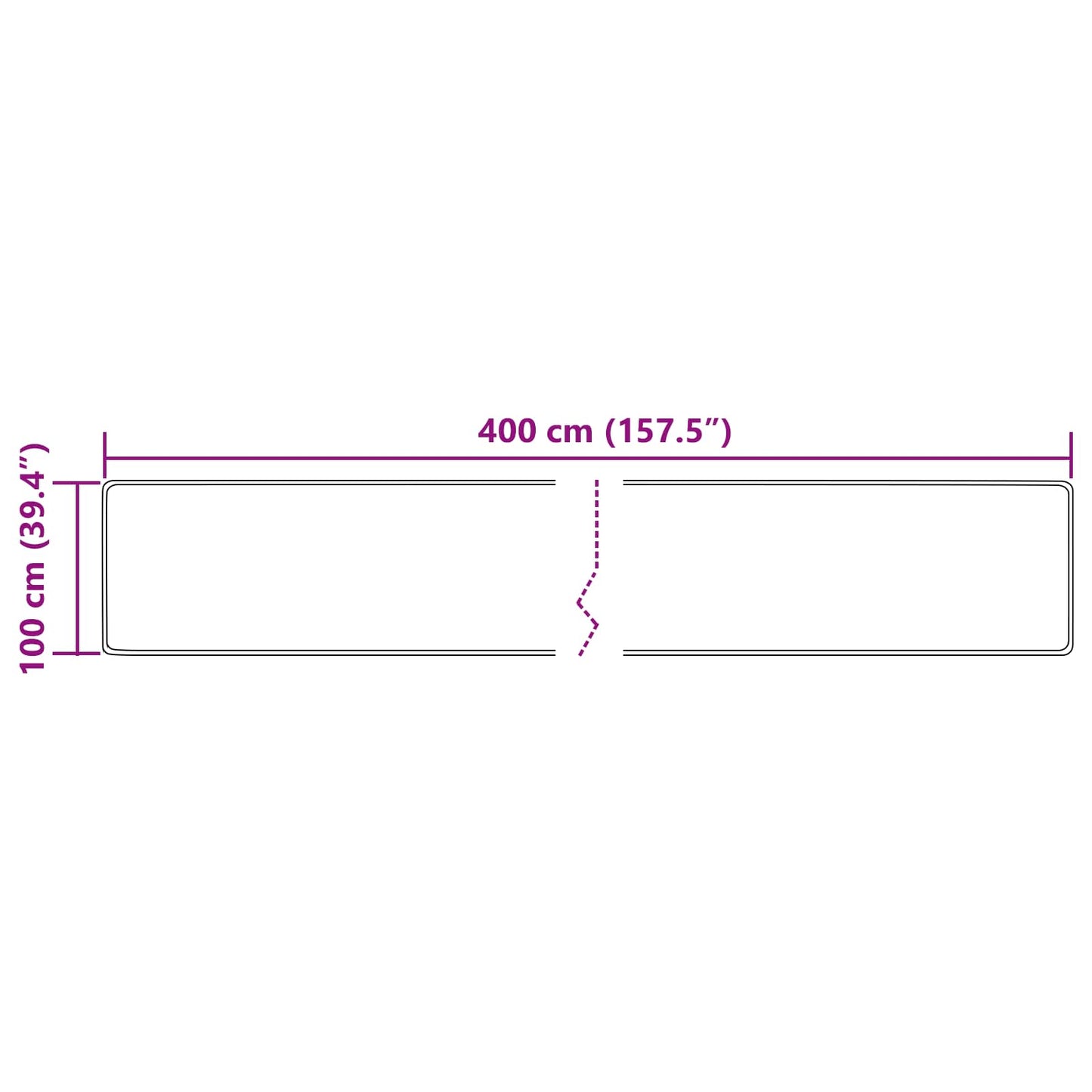 Vloerkleedloper MARSA Multikleur 100 x 400 cm Polyester en PVC is nu te koop bij PeponiXL, paradijselijk wonen!