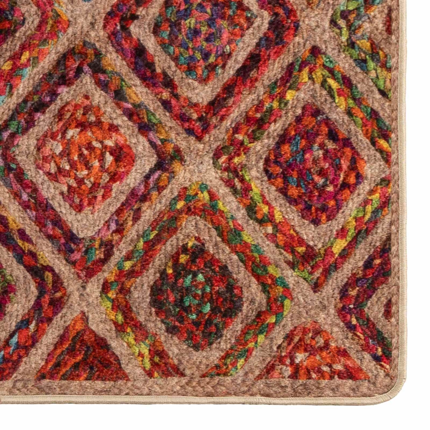 Vloerkleedloper MARSA Multikleur 100 x 450 cm Polyester en PVC is nu te koop bij PeponiXL, paradijselijk wonen!