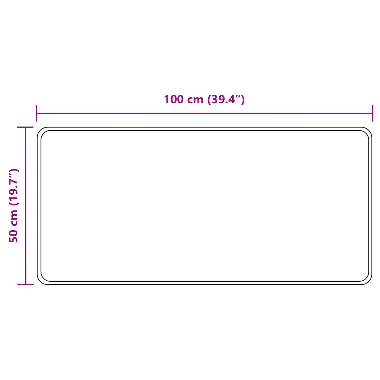 Vloerkleedloper MARSA Zwart 50 x 100 cm Polyester en PVC is nu te koop bij PeponiXL, paradijselijk wonen!