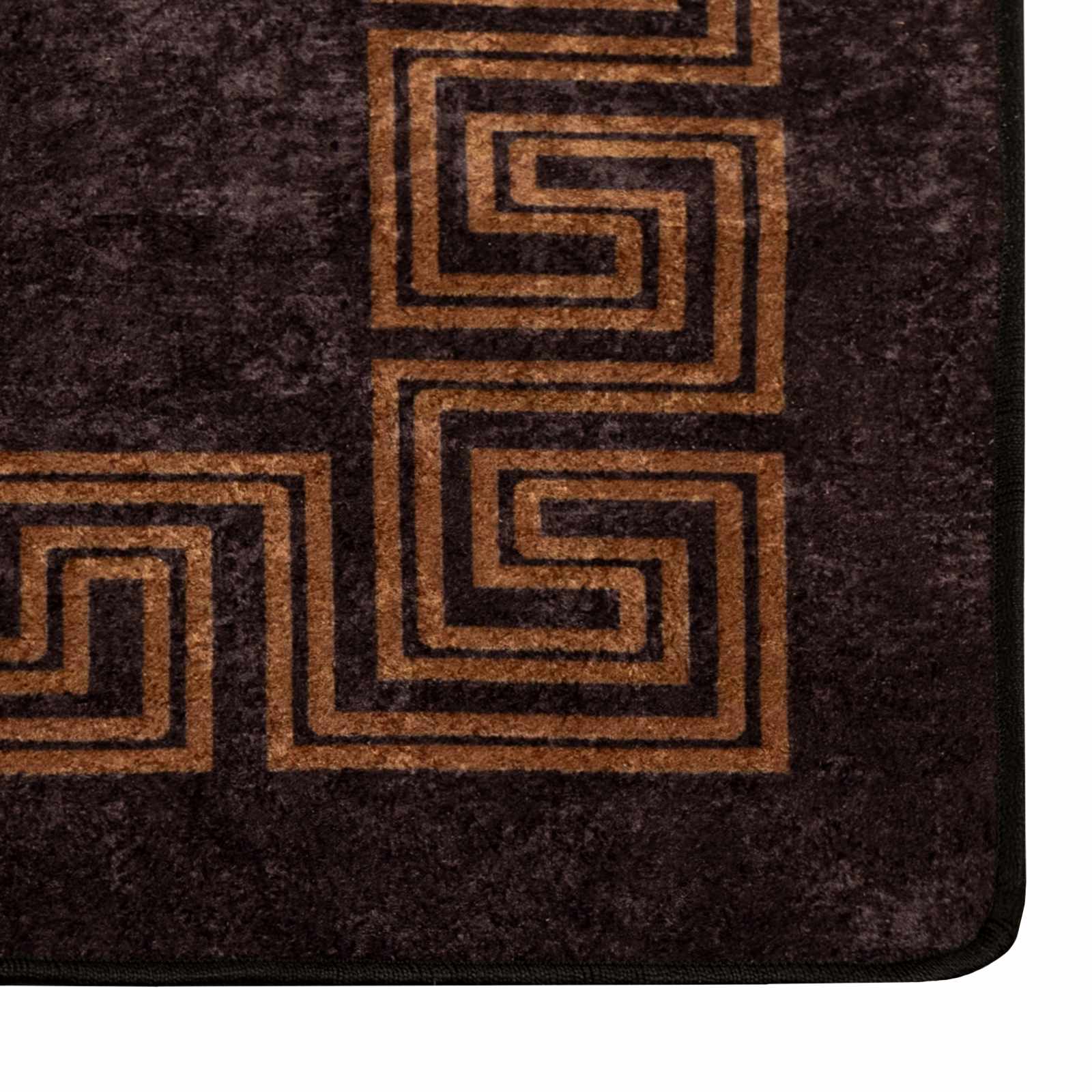 Vloerkleedloper MARSA Zwart 50 x 150 cm Polyester en PVC is nu te koop bij PeponiXL, paradijselijk wonen!