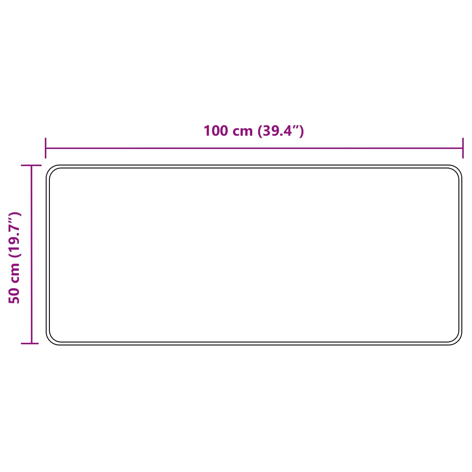 Vloerkleedloper MARSA Wit 50 x 150 cm Polyester en PVC is nu te koop bij PeponiXL, paradijselijk wonen!