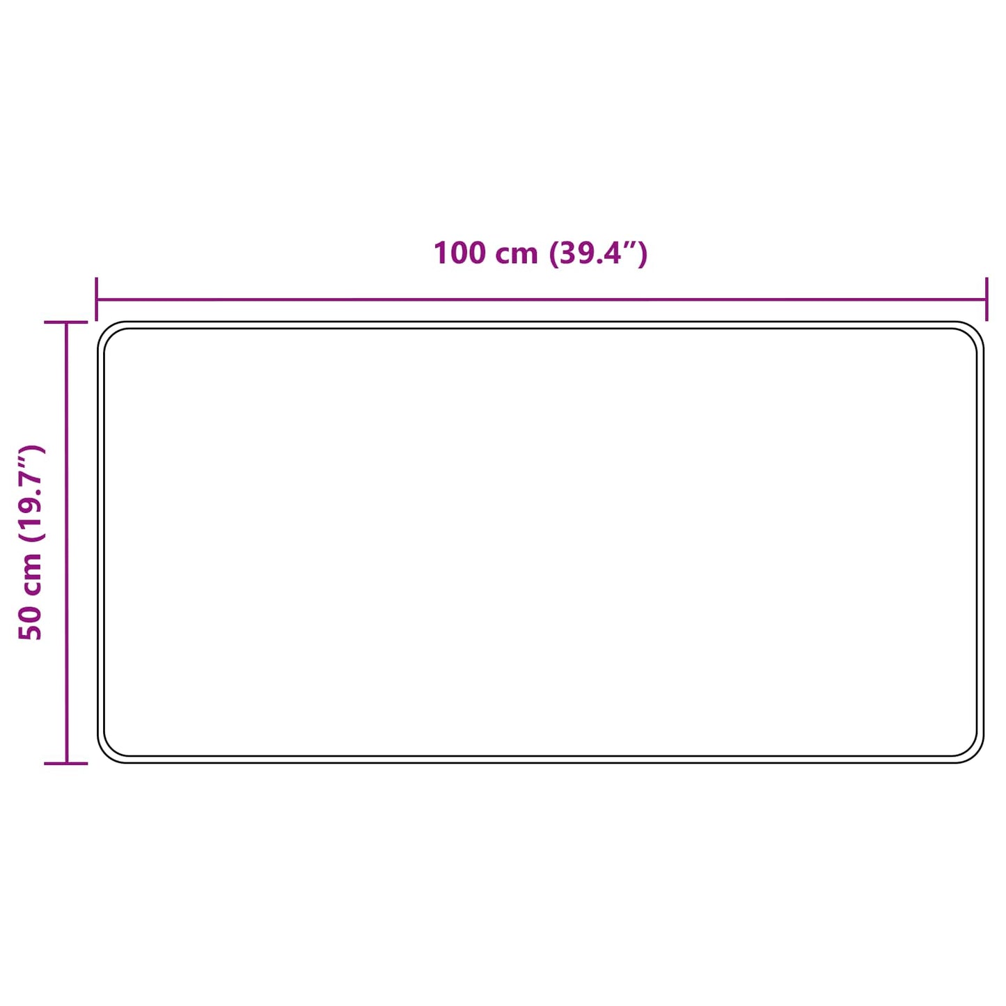 Vloerkleedloper MARSA Zwart 50 x 100 cm Polyester en PVC is nu te koop bij PeponiXL, paradijselijk wonen!