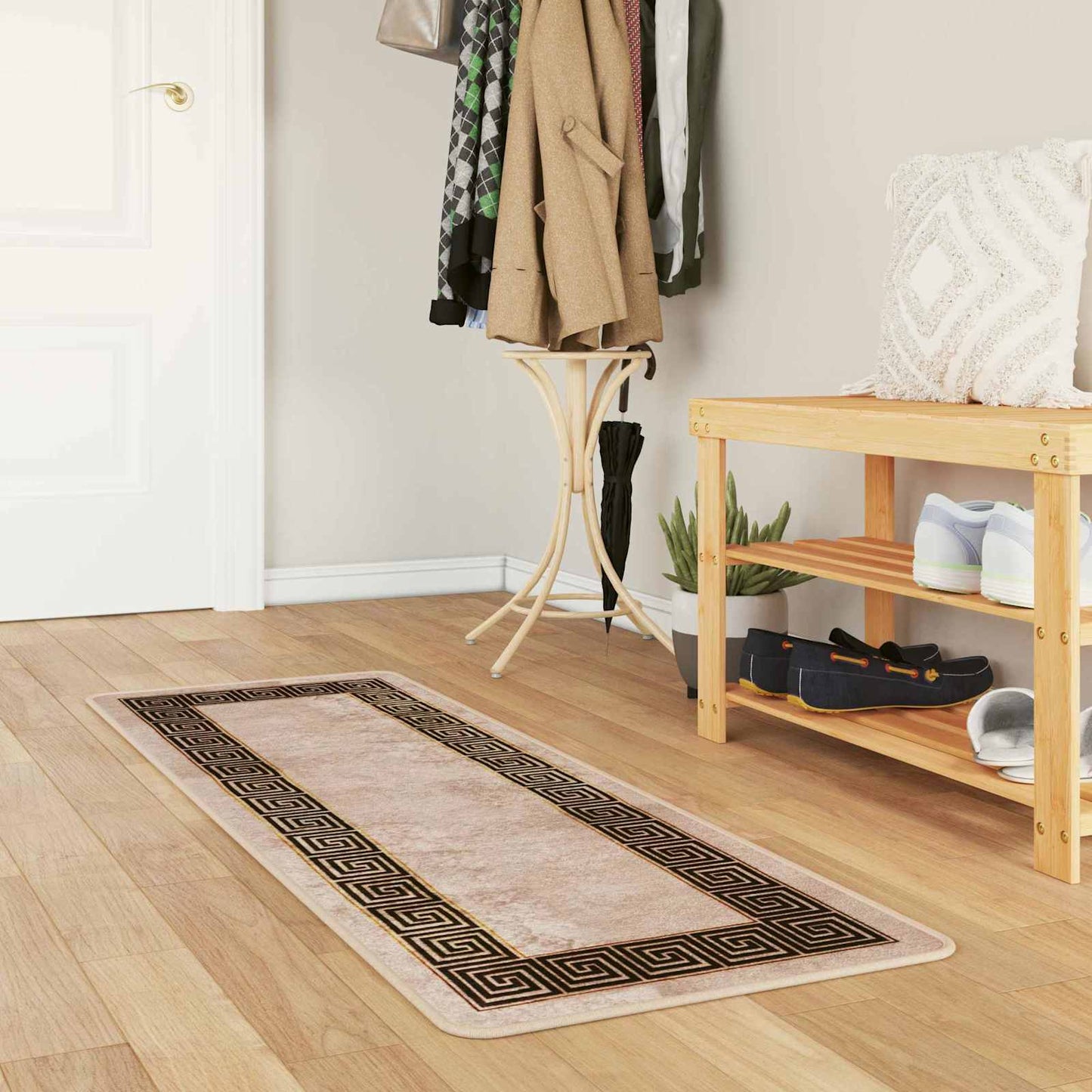 Vloerkleedloper MARSA Zwart 50 x 150 cm Polyester en PVC is nu te koop bij PeponiXL, paradijselijk wonen!