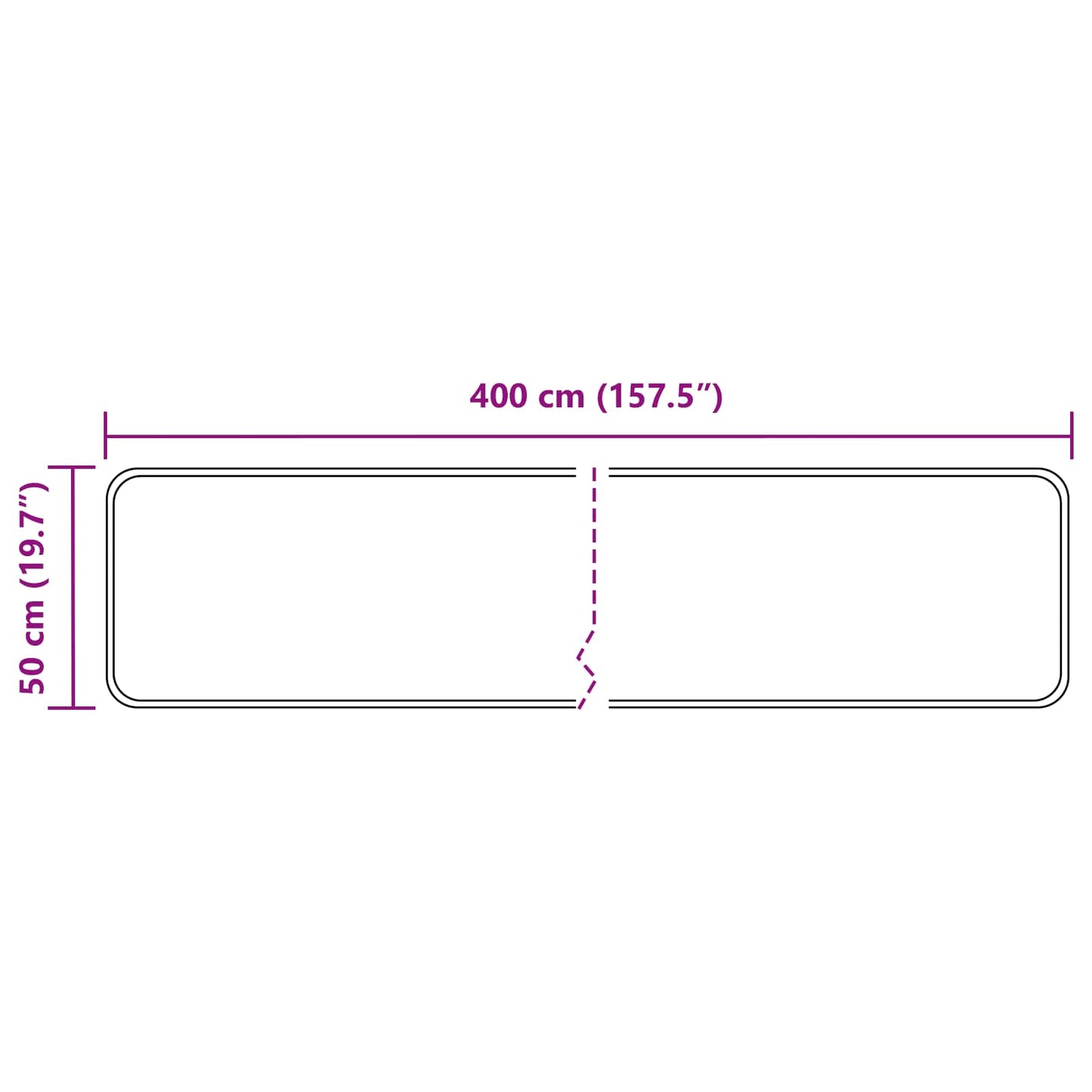 Vloerkleedloper MARSA Zwart 50 x 400 cm Polyester en PVC is nu te koop bij PeponiXL, paradijselijk wonen!