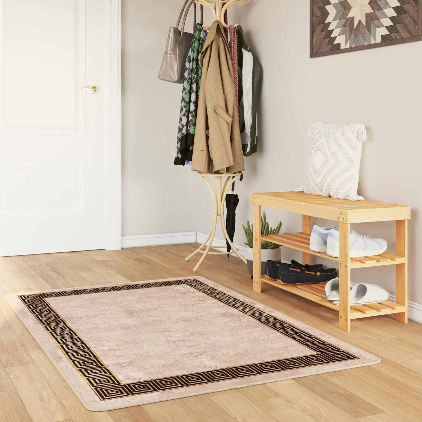 Vloerkleedloper MARSA Zwart 80 x 200 cm Polyester en PVC is nu te koop bij PeponiXL, paradijselijk wonen!