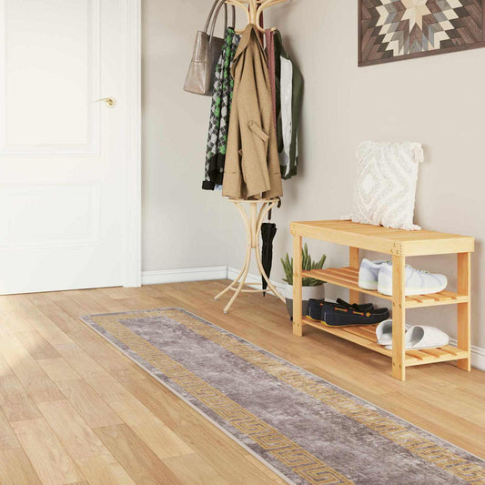 Vloerkleedloper MARSA Grijs 50 x 350 cm Polyester en PVC is nu te koop bij PeponiXL, paradijselijk wonen!