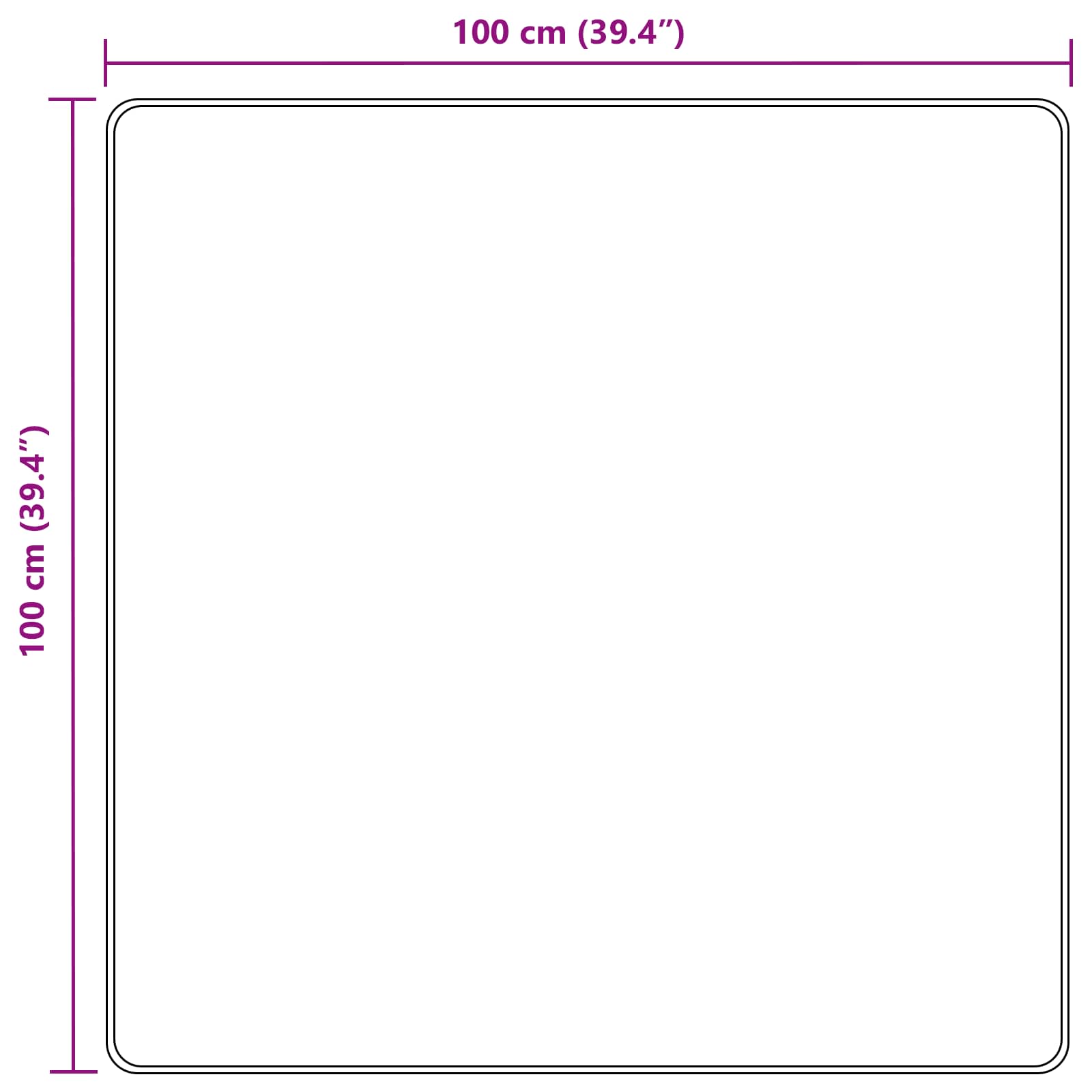 Vloerkleedloper MARSA Grijs 100 x 100 cm Polyester en PVC is nu te koop bij PeponiXL, paradijselijk wonen!