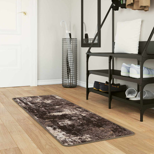 Vloerkleedloper MARSA Zwart 50 x 200 cm Polyester en PVC is nu te koop bij PeponiXL, paradijselijk wonen!