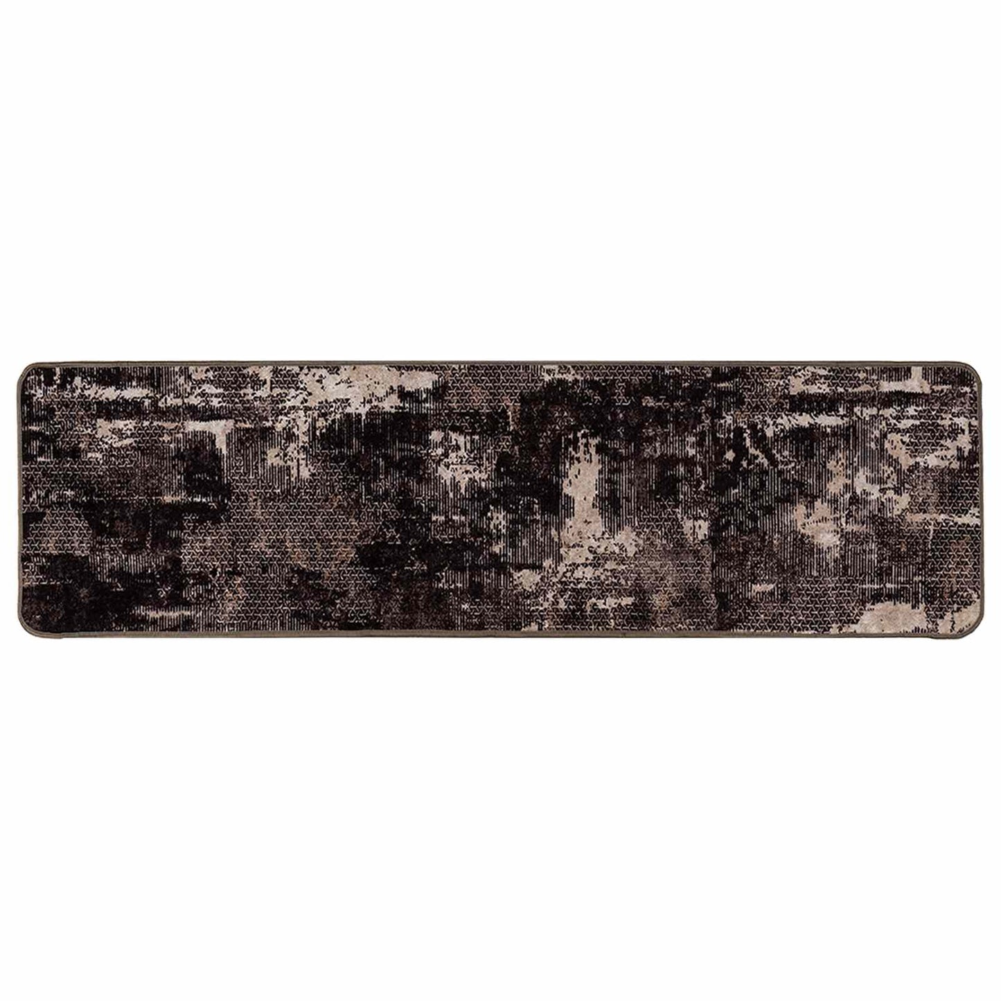 Vloerkleedloper MARSA Zwart 50 x 200 cm Polyester en PVC is nu te koop bij PeponiXL, paradijselijk wonen!