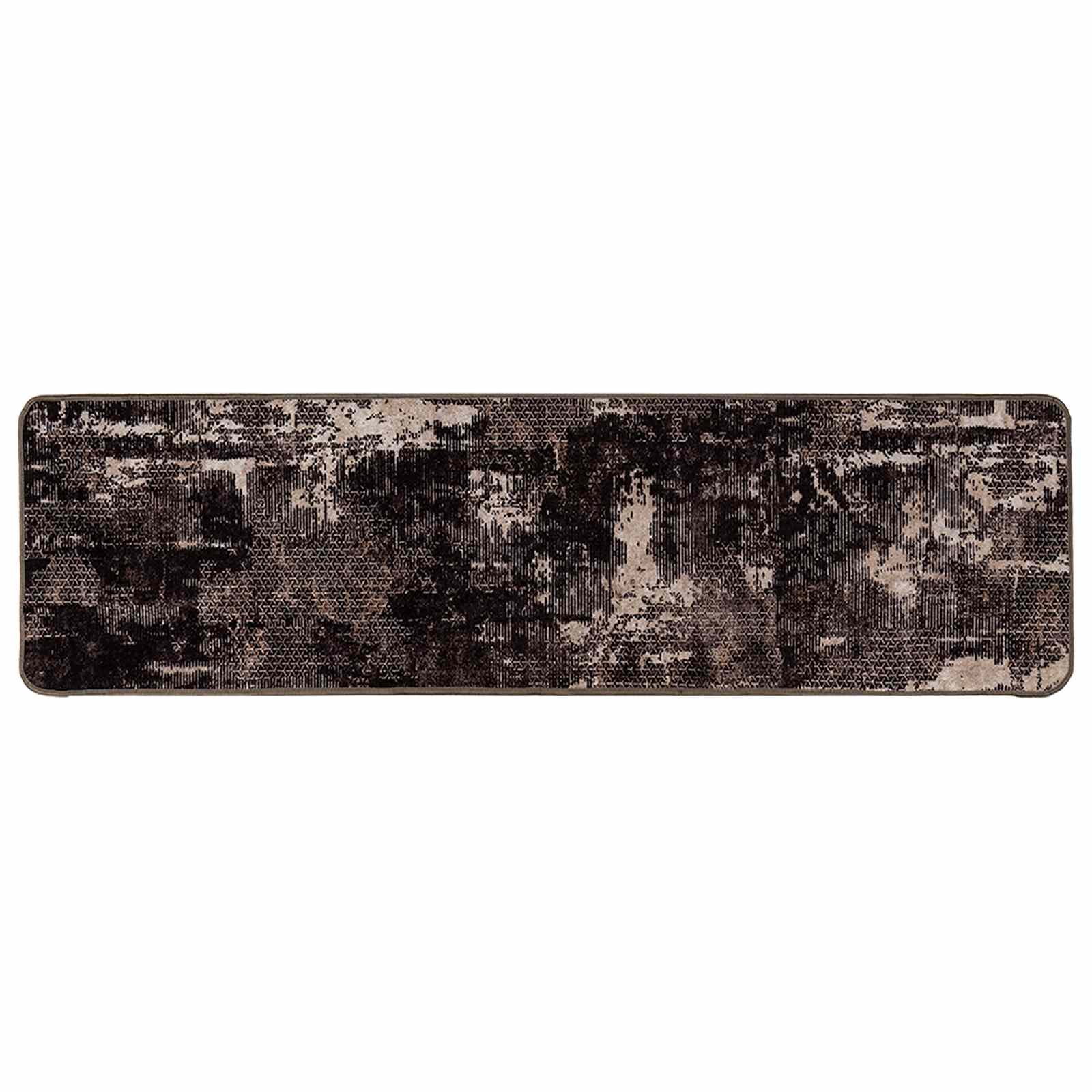 Vloerkleedloper MARSA Zwart 50 x 200 cm Polyester en PVC is nu te koop bij PeponiXL, paradijselijk wonen!