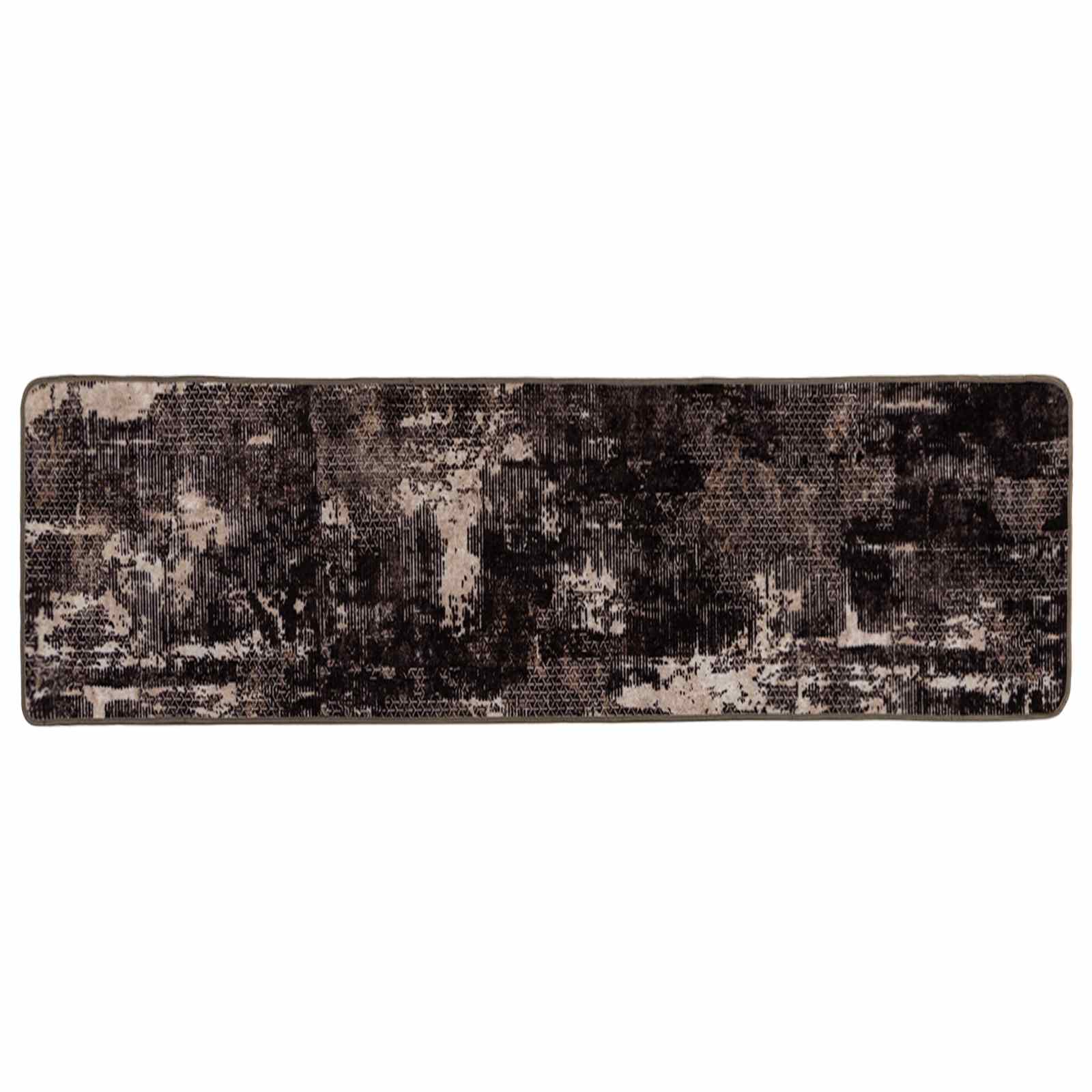 Vloerkleedloper MARSA Zwart 50 x 250 cm Polyester en PVC is nu te koop bij PeponiXL, paradijselijk wonen!