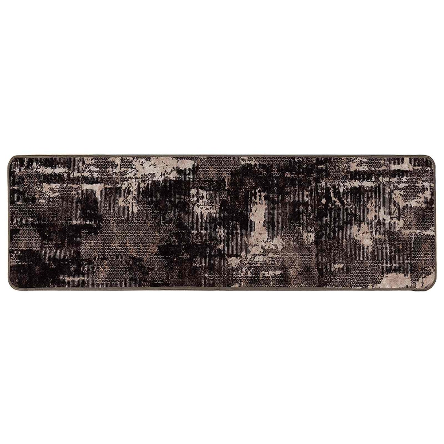 Vloerkleedloper MARSA Zwart 50 x 350 cm Polyester en PVC is nu te koop bij PeponiXL, paradijselijk wonen!