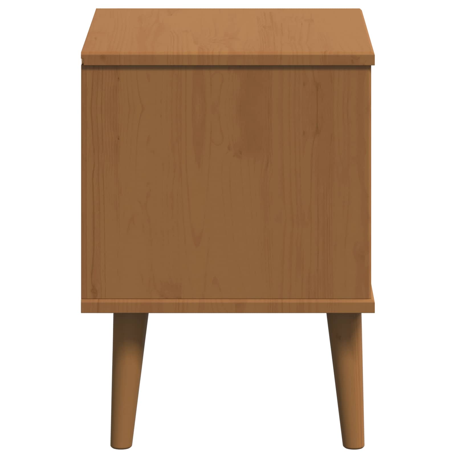 Nachtkastje met lade Caramel 40 x 35 x 48 cm Massief grenenhout is nu te koop bij PeponiXL, paradijselijk wonen!