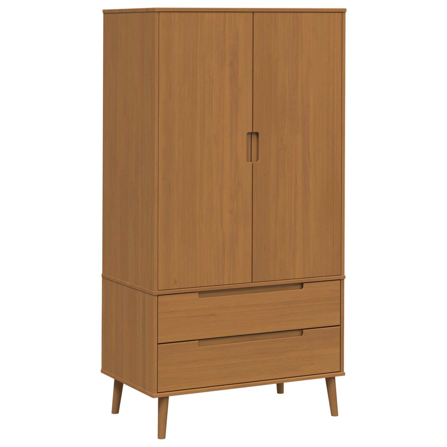 Kledingkast MOLDE Caramel 90 x 55 x 175 cm Massief grenenhout is nu te koop bij PeponiXL, paradijselijk wonen!