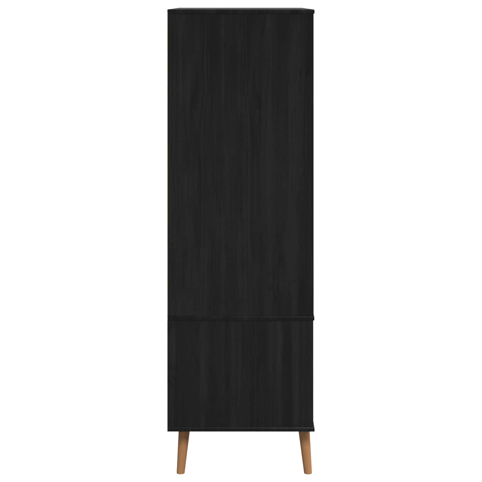 Kledingkast MOLDE Zwart 90 x 55 x 175 cm Massief grenenhout is nu te koop bij PeponiXL, paradijselijk wonen!