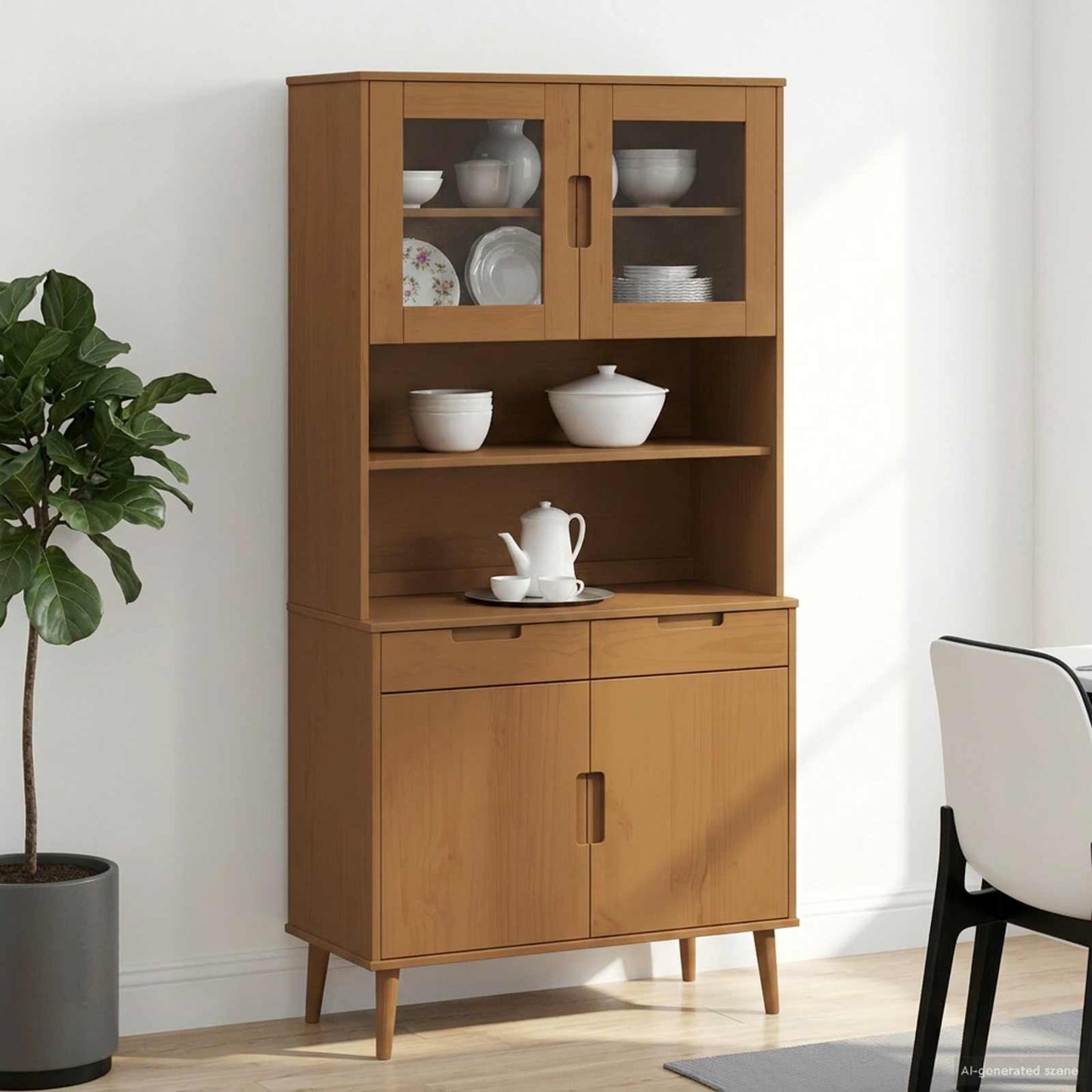 Hutch Caramel 90 x 35 x 100 cm is nu te koop bij PeponiXL, paradijselijk wonen!