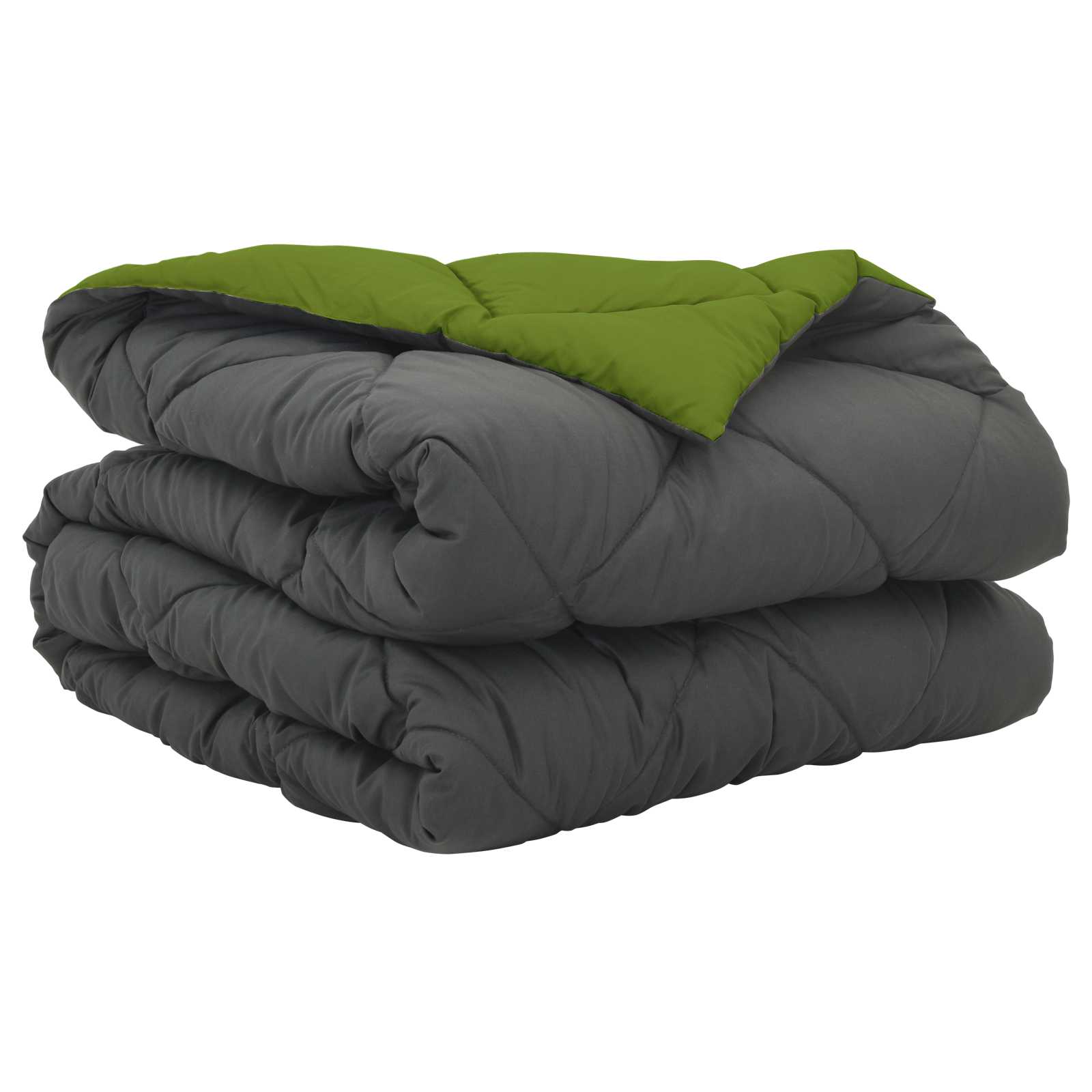 Zomerdekbed Groen en Antraciet 200 x 155 cm Microfiber is nu te koop bij PeponiXL, paradijselijk wonen!