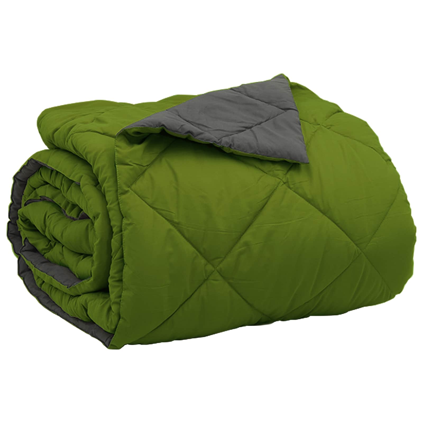 Zomerdekbed Groen en Antraciet 220 x 200 cm Microfiber is nu te koop bij PeponiXL, paradijselijk wonen!
