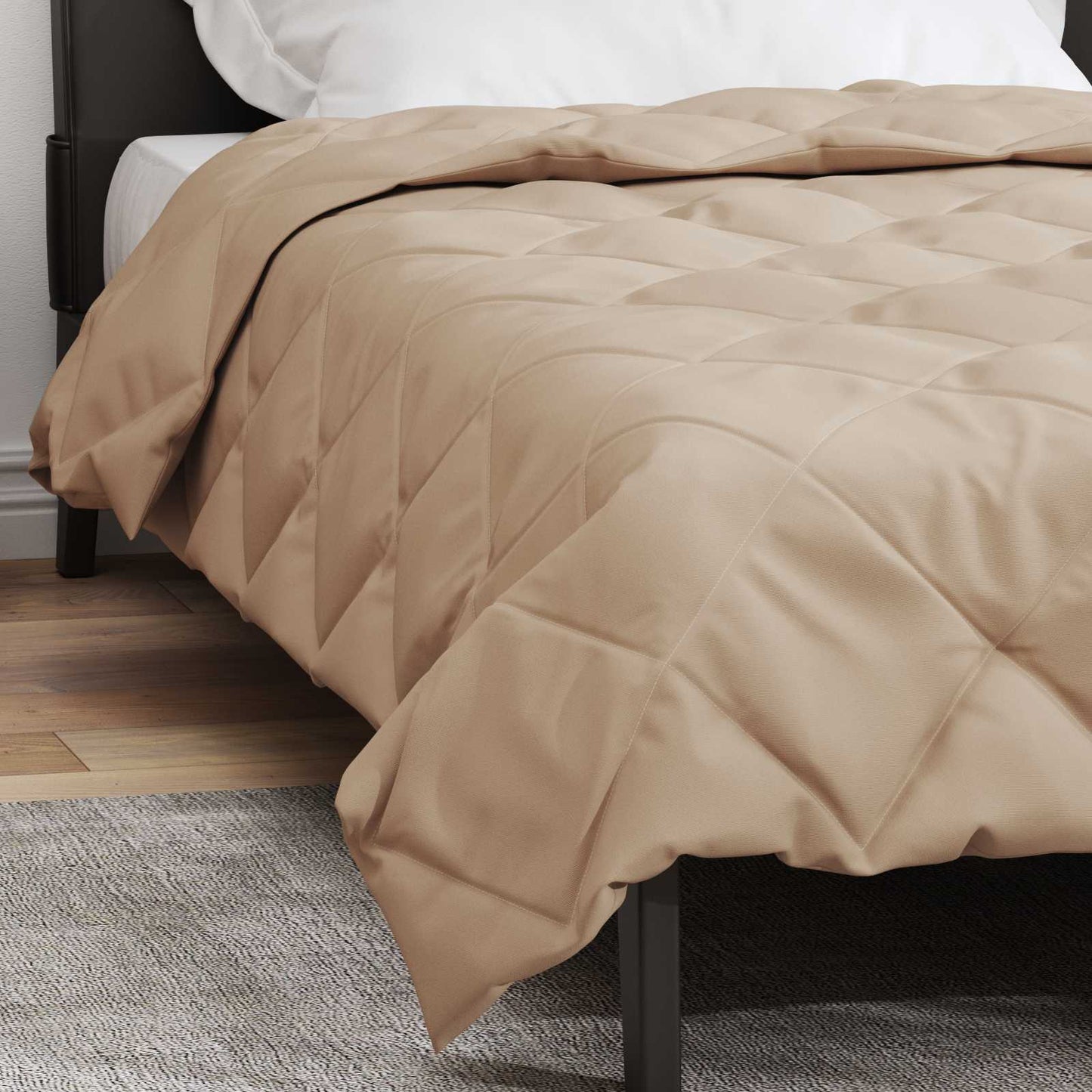 Zomerdekbed Taupe 200 x 155 cm Microfiber is nu te koop bij PeponiXL, paradijselijk wonen!