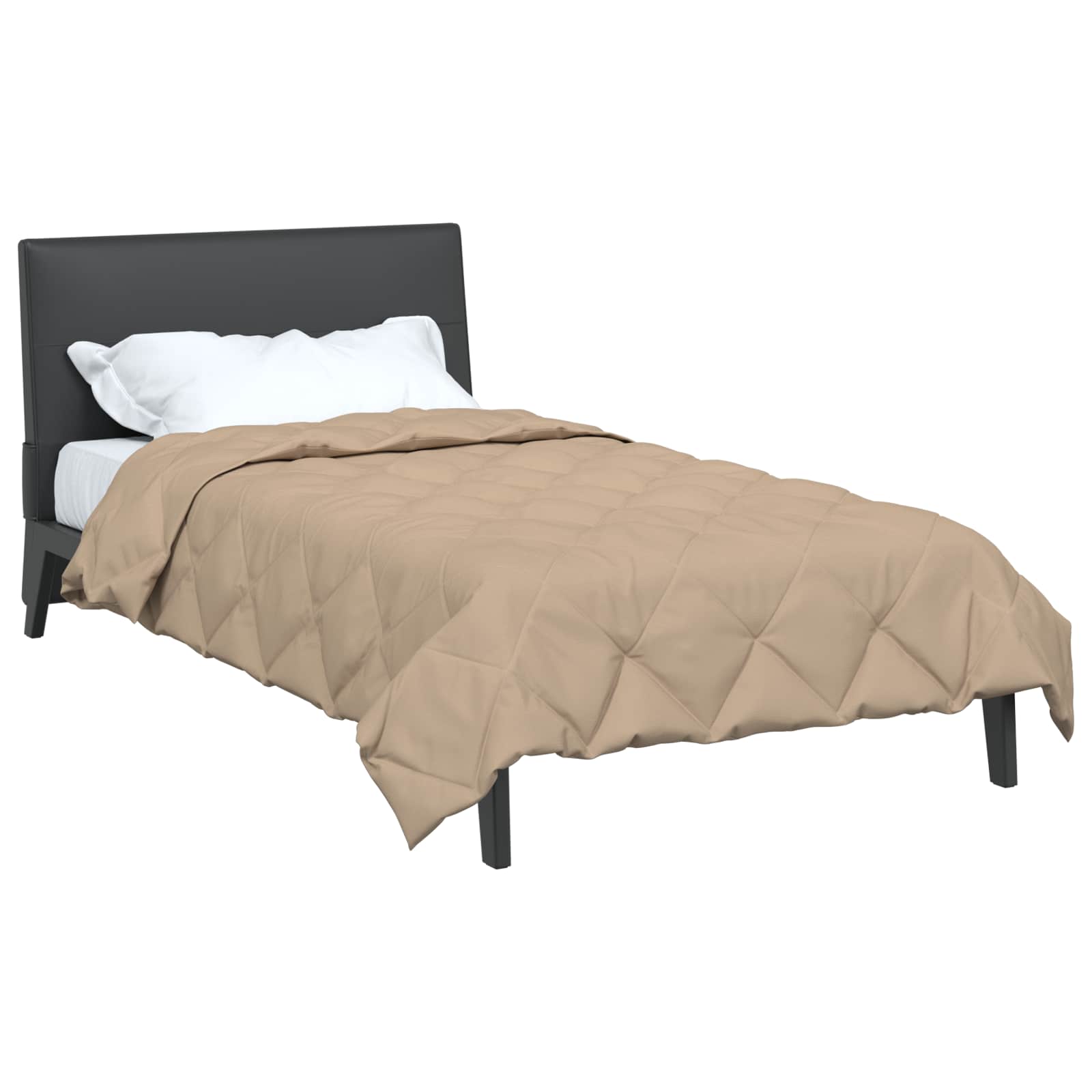Zomerdekbed Taupe 200 x 155 cm Microfiber is nu te koop bij PeponiXL, paradijselijk wonen!