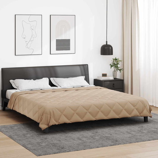 Zomerdekbed Taupe 220 x 240 cm Microfiber is nu te koop bij PeponiXL, paradijselijk wonen!