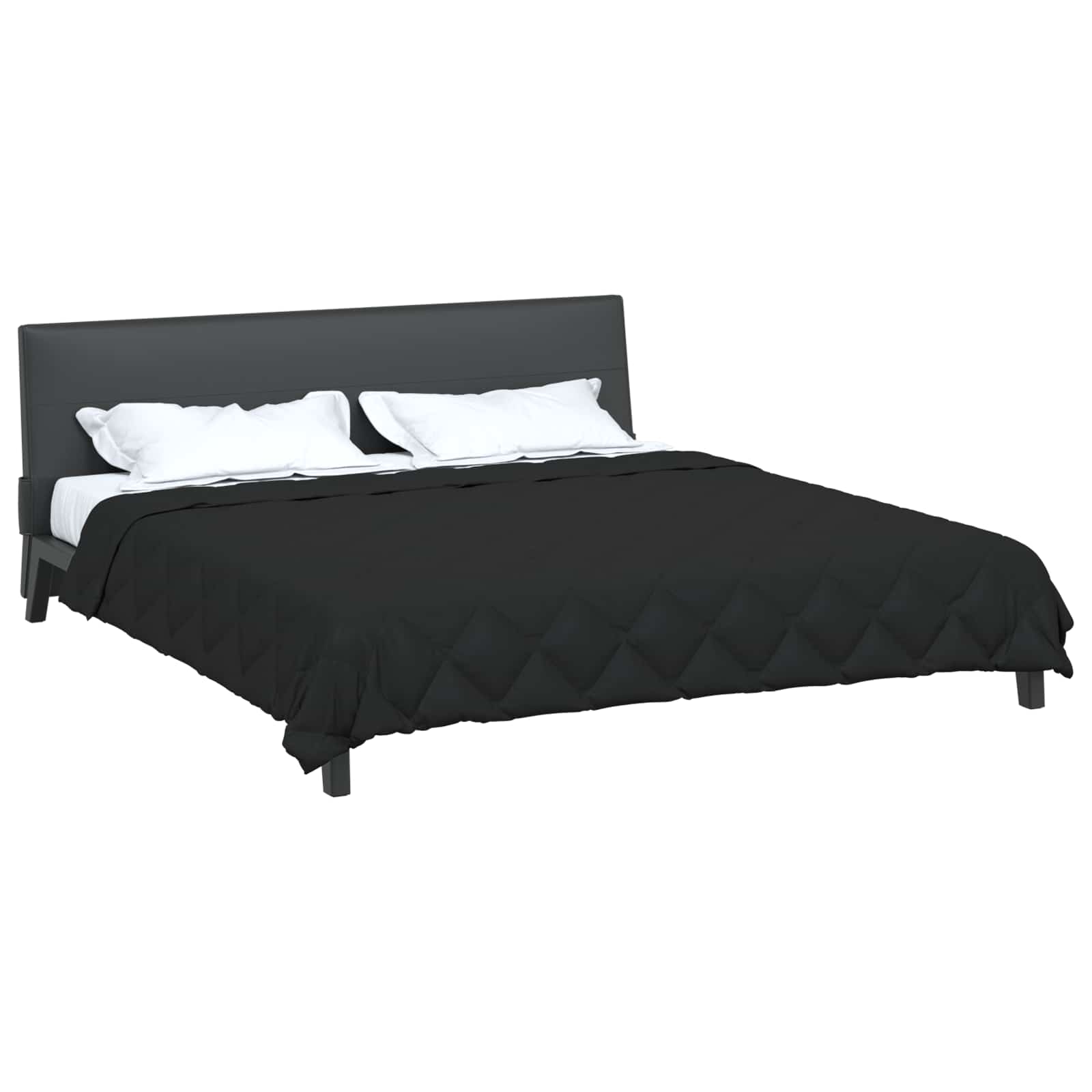 Zomerdekbed Zwart 220 x 260 cm Microfiber is nu te koop bij PeponiXL, paradijselijk wonen!