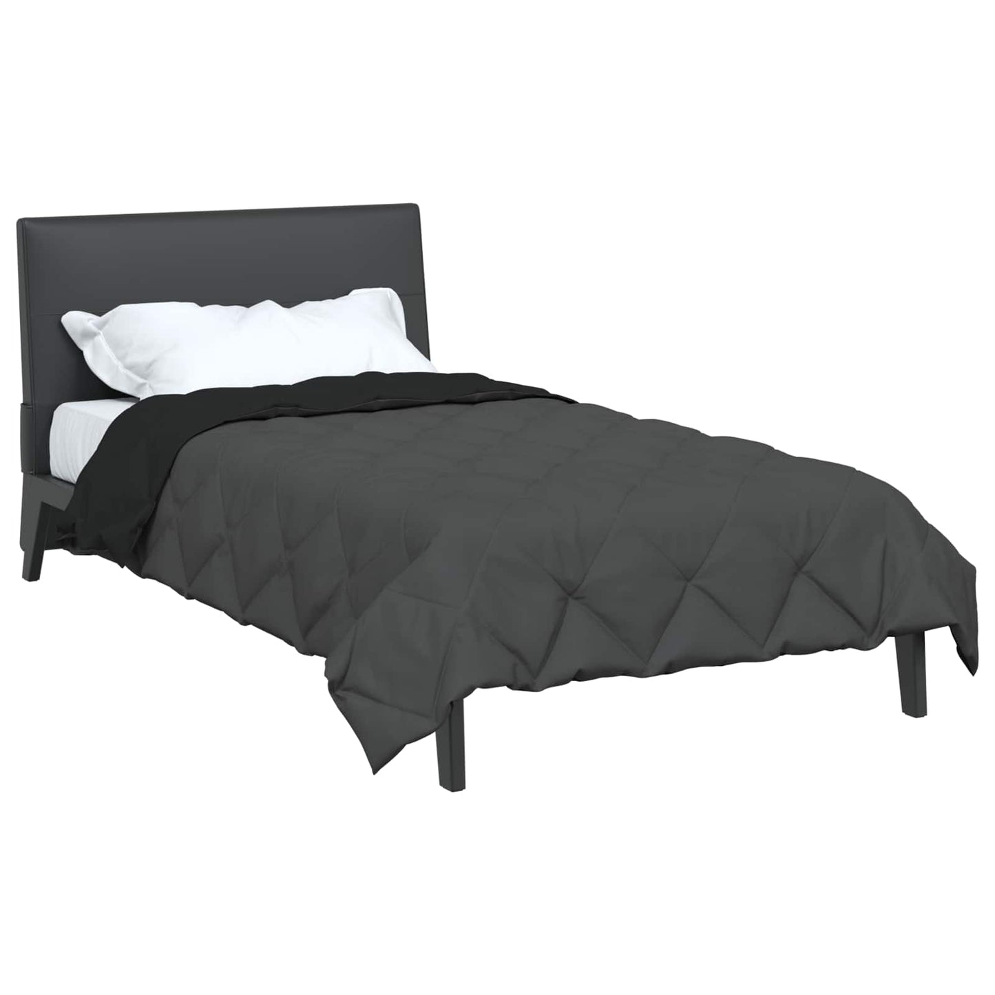Zomerdekbed Zwart en Anthraciet 200 x 135 cm Microfiber is nu te koop bij PeponiXL, paradijselijk wonen!