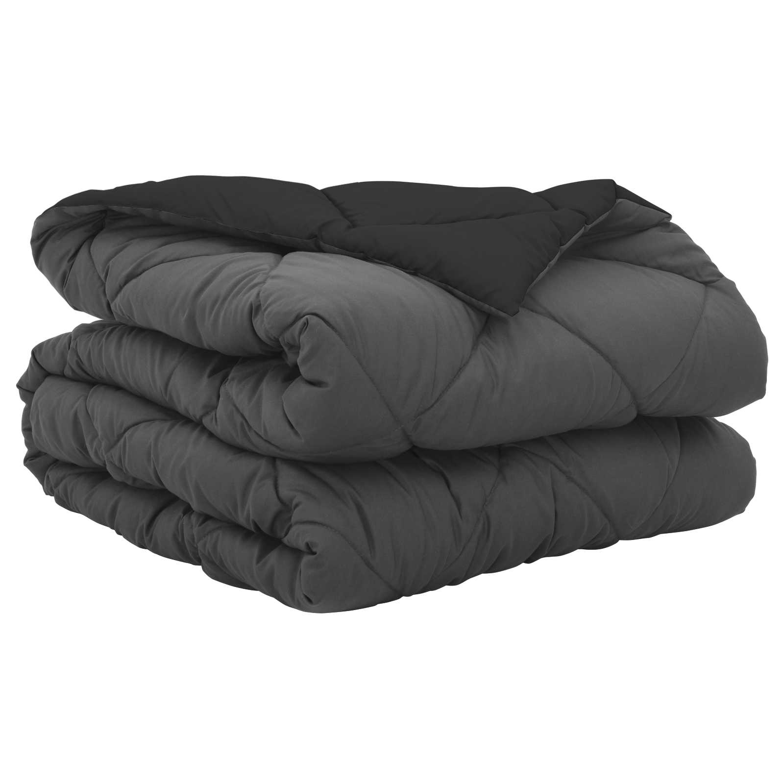 Zomerdekbed Zwart en Anthraciet 200 x 140 cm Microfiber is nu te koop bij PeponiXL, paradijselijk wonen!