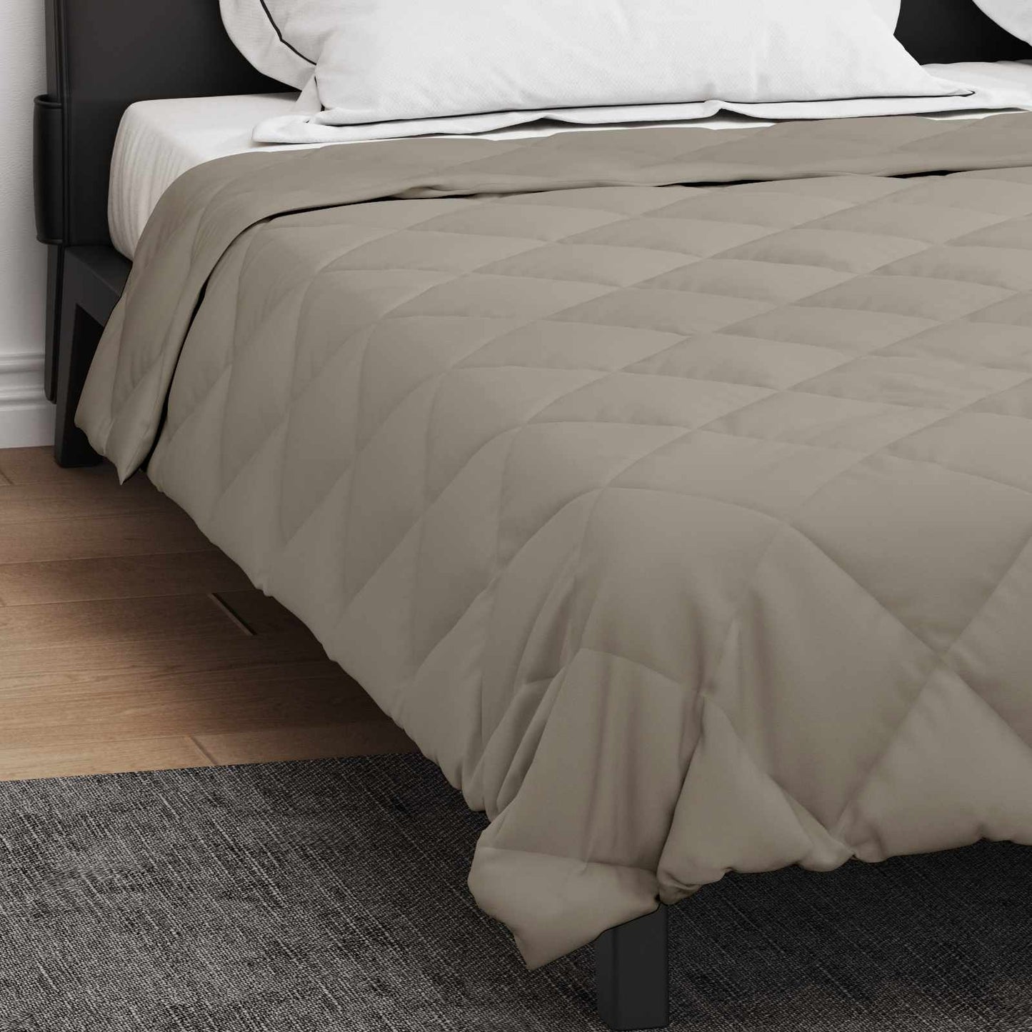 Zomerdekbed Lichtgrijs 240 x 260 cm Microfiber is nu te koop bij PeponiXL, paradijselijk wonen!