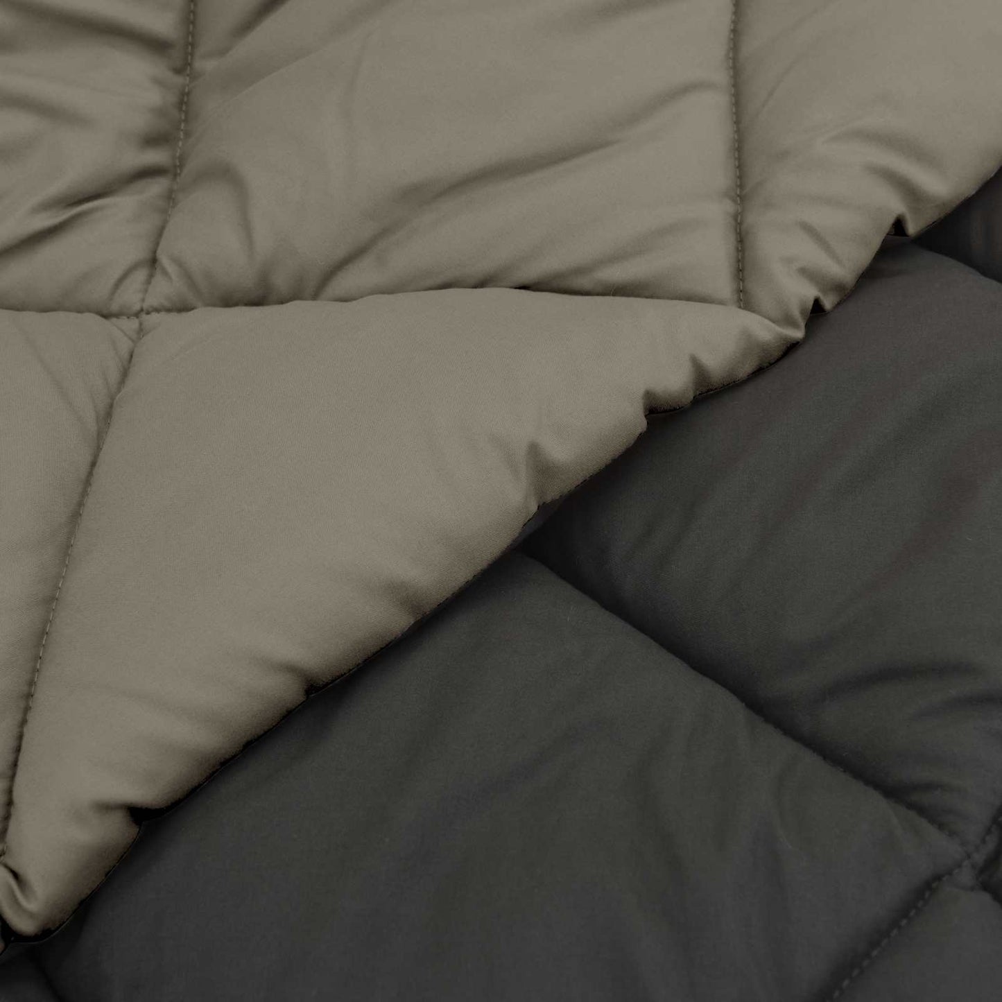 Zomerdekbed Lichtgrijs en Antraciet 220 x 240 cm Microfiber is nu te koop bij PeponiXL, paradijselijk wonen!
