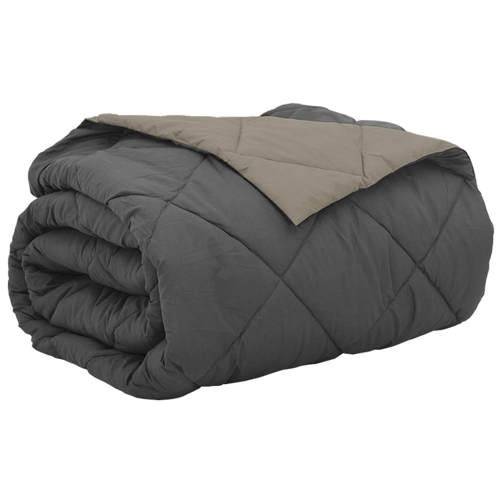 Zomerdekbed Lichtgrijs en Antraciet 220 x 240 cm Microfiber is nu te koop bij PeponiXL, paradijselijk wonen!