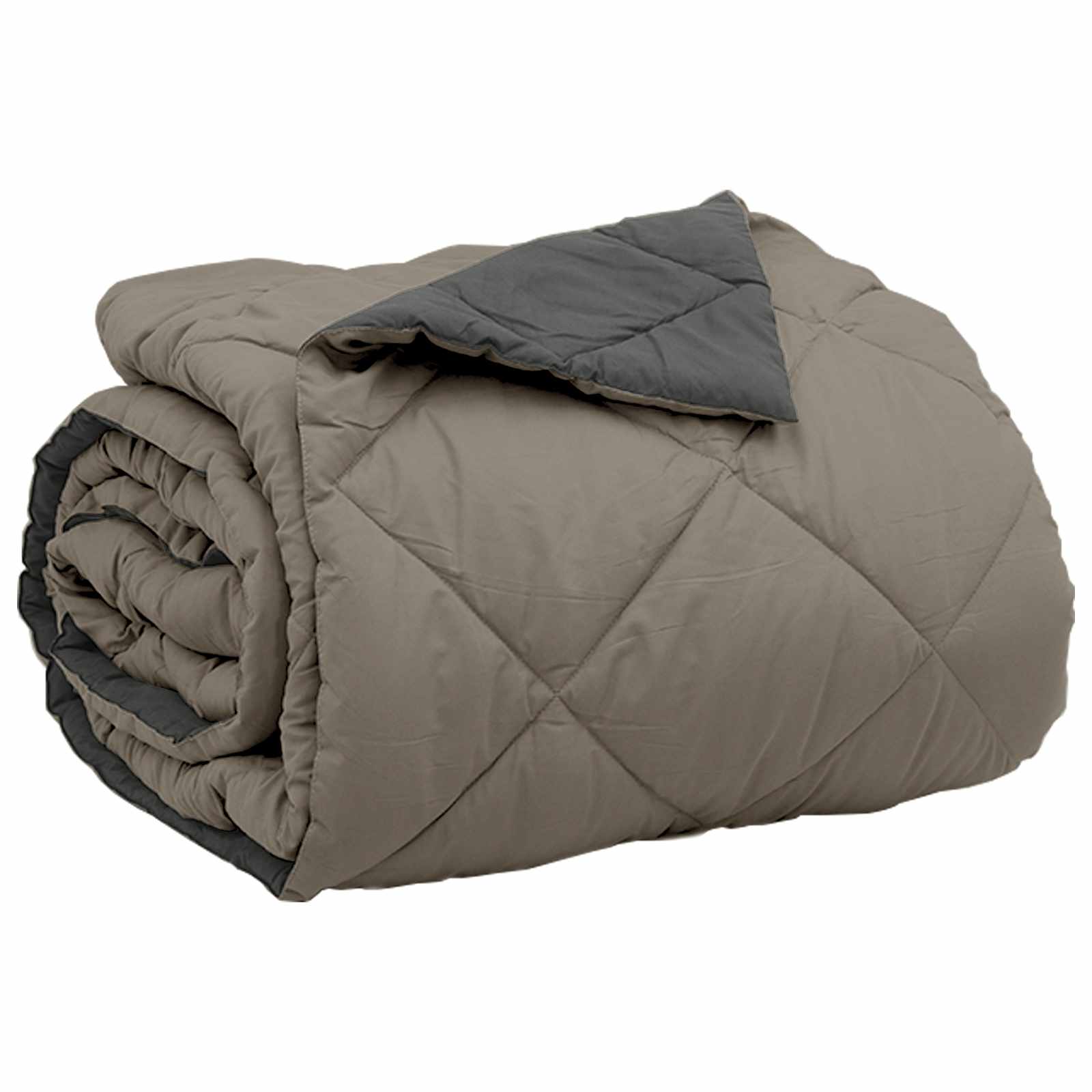 Zomerdekbed Lichtgrijs en Antraciet 220 x 240 cm Microfiber is nu te koop bij PeponiXL, paradijselijk wonen!