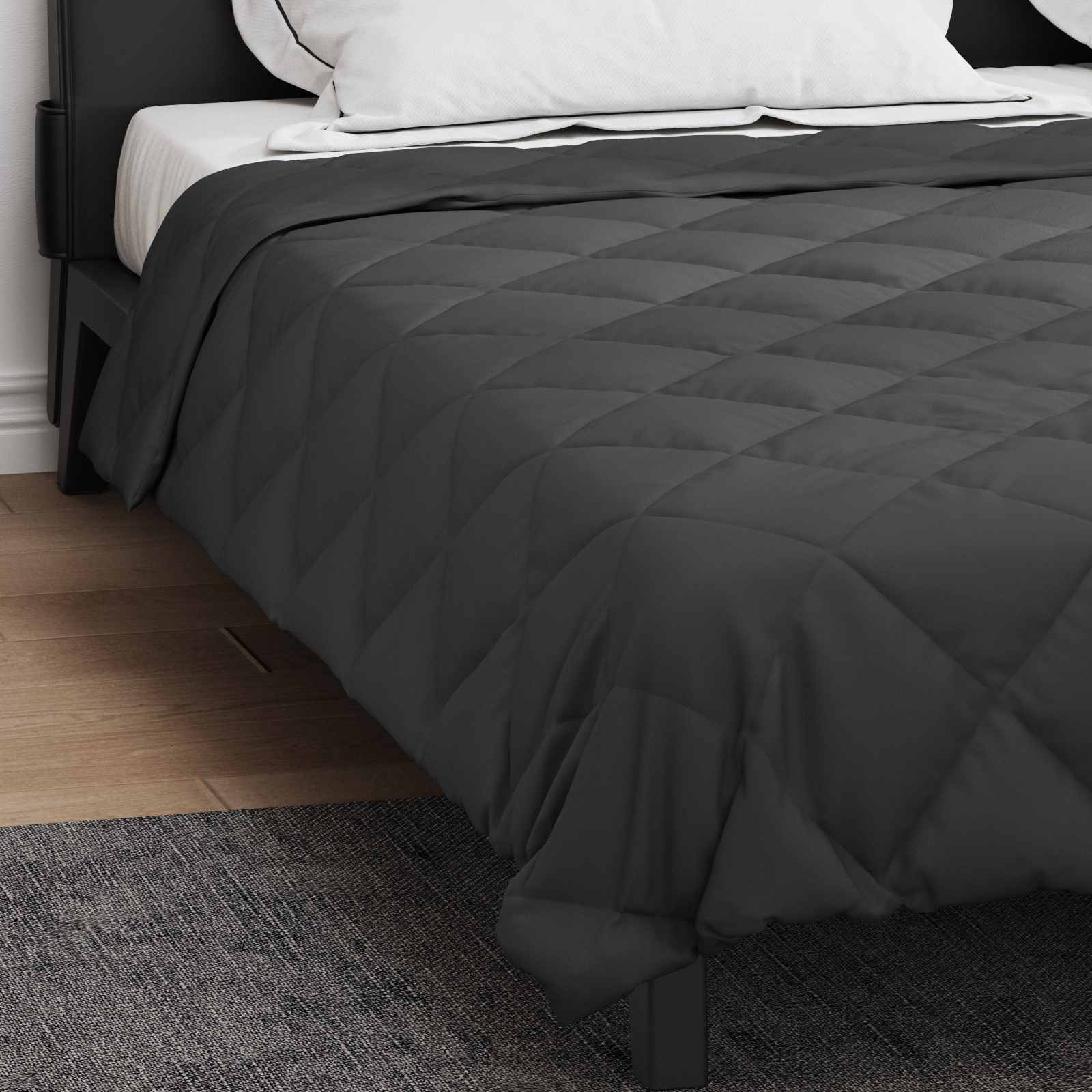 Vol jaar dekbed Antraciet 200 x 200 cm Microfiber is nu te koop bij PeponiXL, paradijselijk wonen!