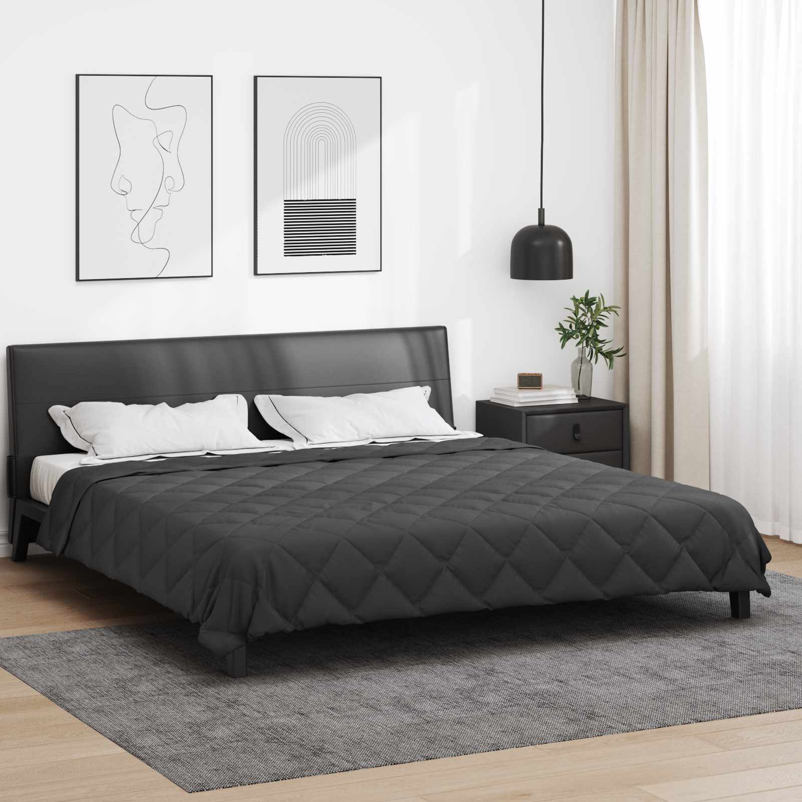 Vol jaar dekbed Antraciet 200 x 200 cm Microfiber is nu te koop bij PeponiXL, paradijselijk wonen!