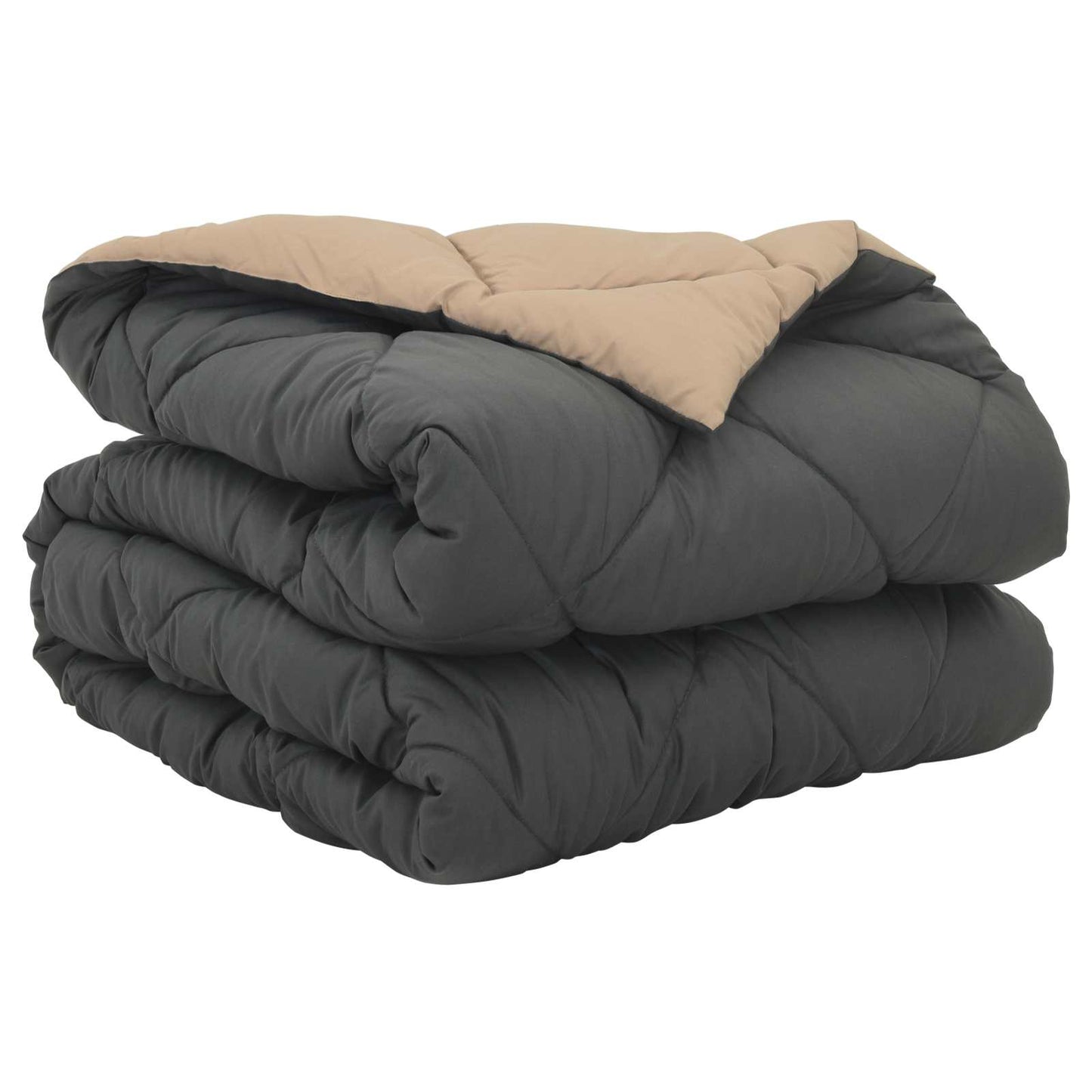 Vol jaar dekbed Antraciet en Taupe 135 x 200 cm Microfiber is nu te koop bij PeponiXL, paradijselijk wonen!