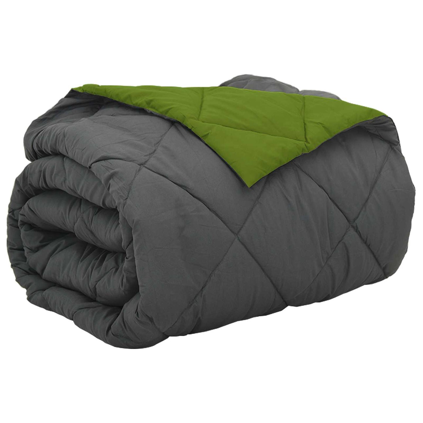Vol jaar dekbed Groen en Antraciet 200 x 200 cm Microfiber is nu te koop bij PeponiXL, paradijselijk wonen!