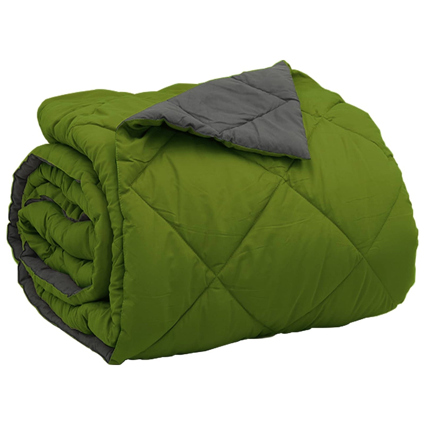 Vol jaar dekbed Groen en Antraciet 220 x 240 cm Microfiber is nu te koop bij PeponiXL, paradijselijk wonen!
