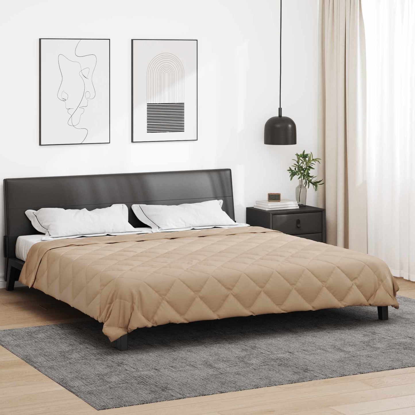 Vol jaar dekbed Taupe 200 x 200 cm Microfiber is nu te koop bij PeponiXL, paradijselijk wonen!
