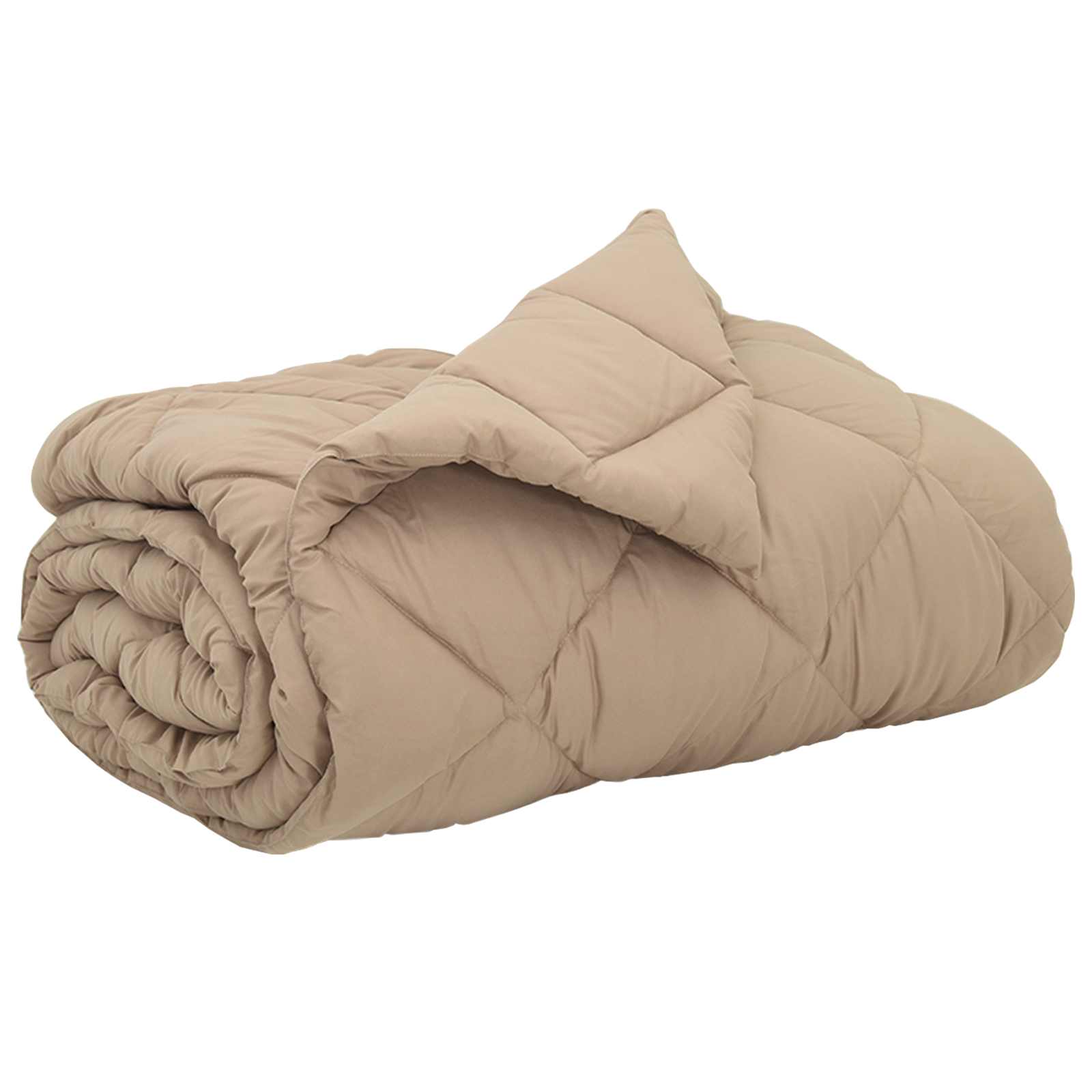Vol jaar dekbed Taupe 200 x 220 cm Microfiber is nu te koop bij PeponiXL, paradijselijk wonen!