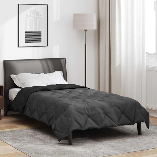 Vol jaar dekbed Zwart en Anthraciet 135 x 200 cm Microfiber is nu te koop bij PeponiXL, paradijselijk wonen!